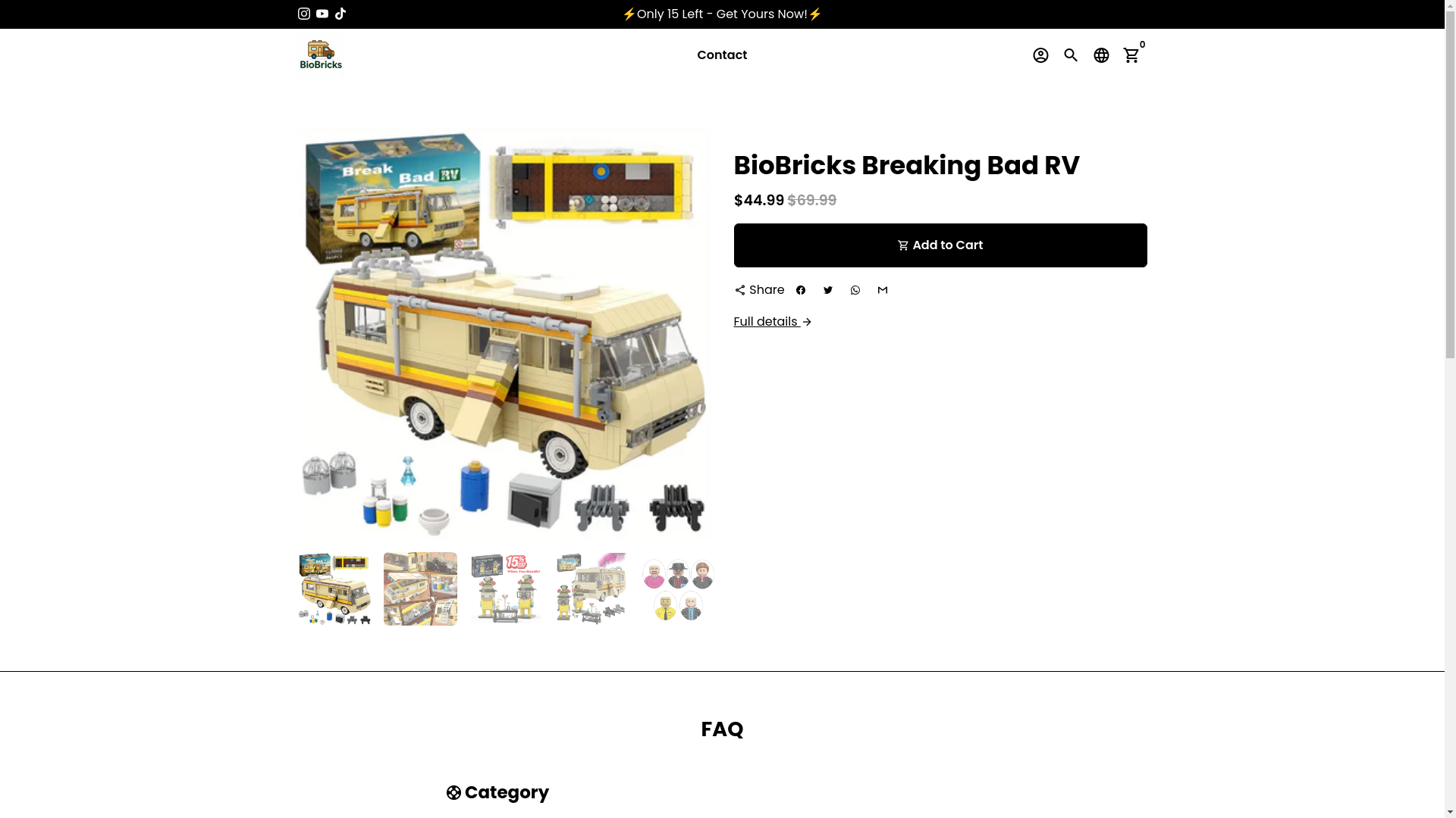 website screenshot of https://shopbiobricks.com/