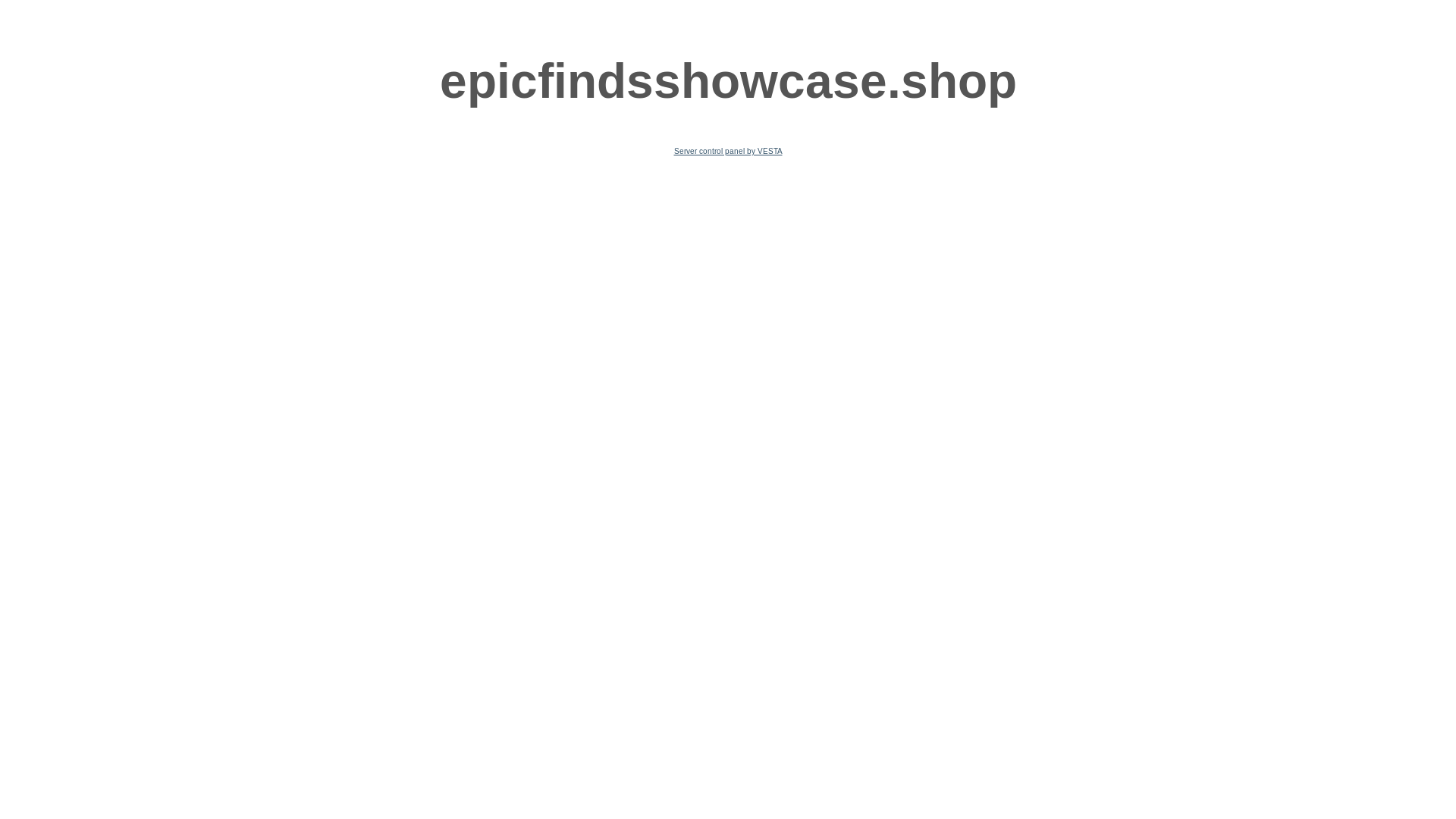 website screenshot of https://epicfindsshowcase.shop/