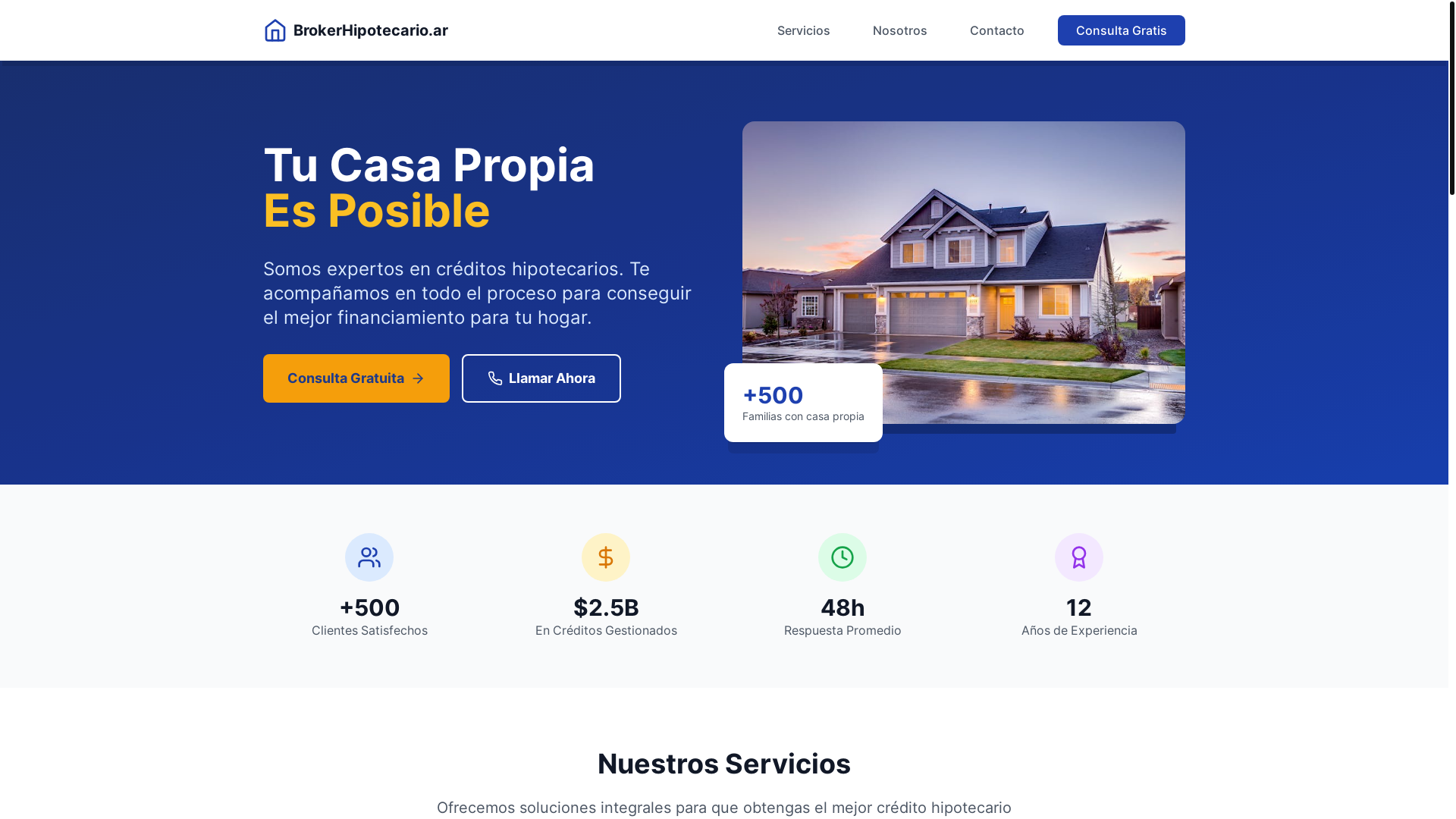 website screenshot of https://brokershipotecarios.ar/