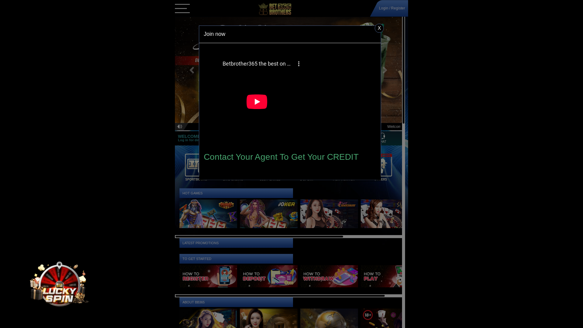 website screenshot of https://betbrothers365.com/