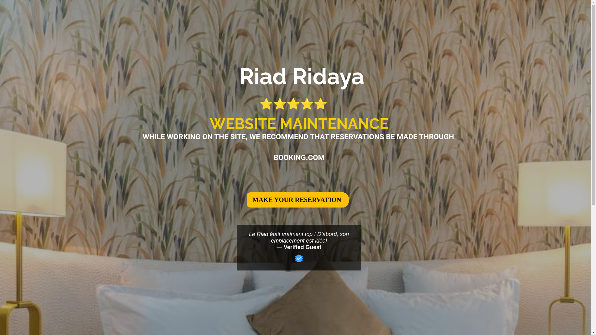 website screenshot of https://riadridaya.site/