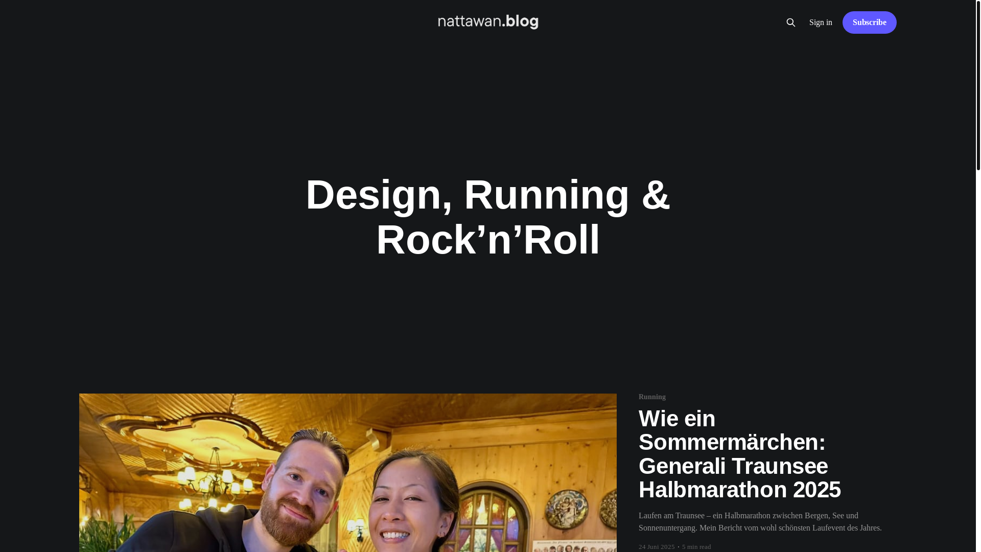 website screenshot of https://nattawan.blog/