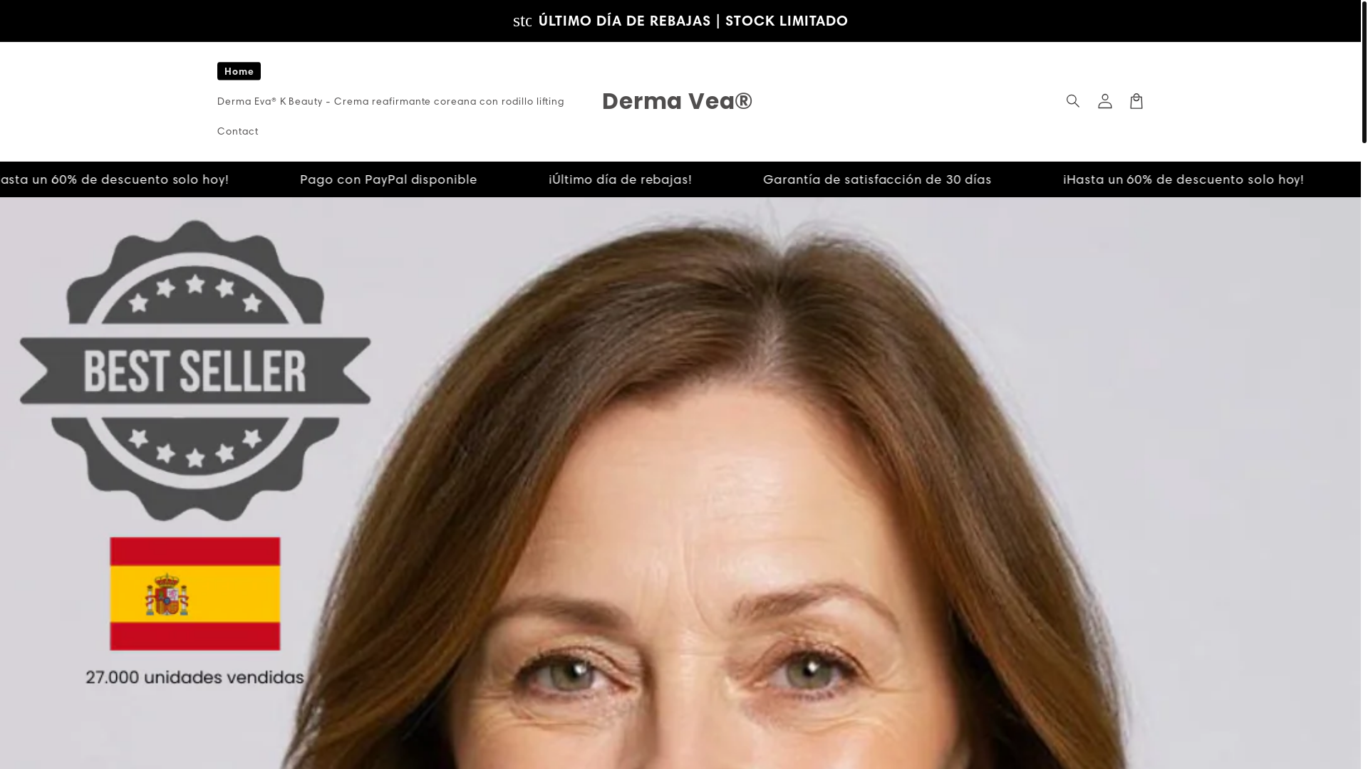 website screenshot of https://derma-vea.com/