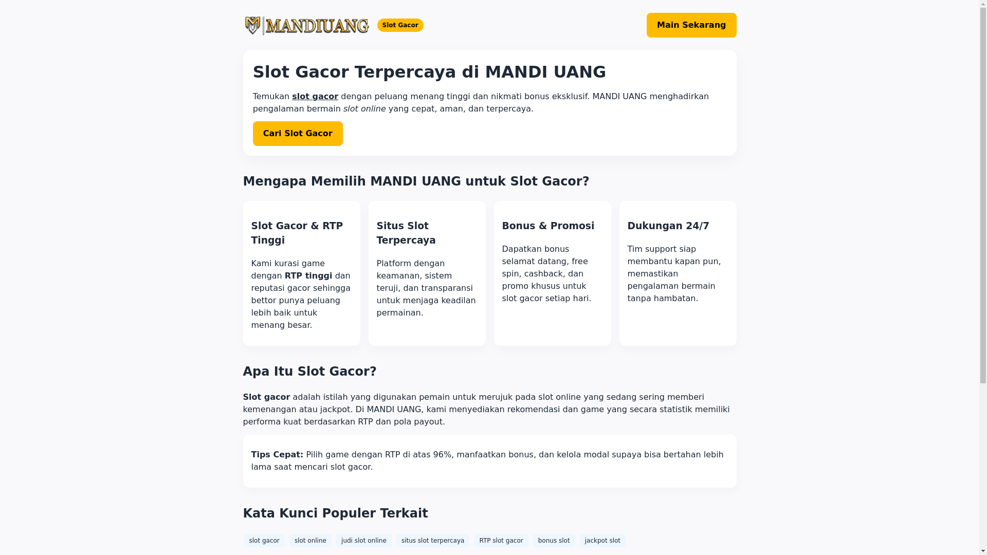 website screenshot of https://mandiuangme.pages.dev/