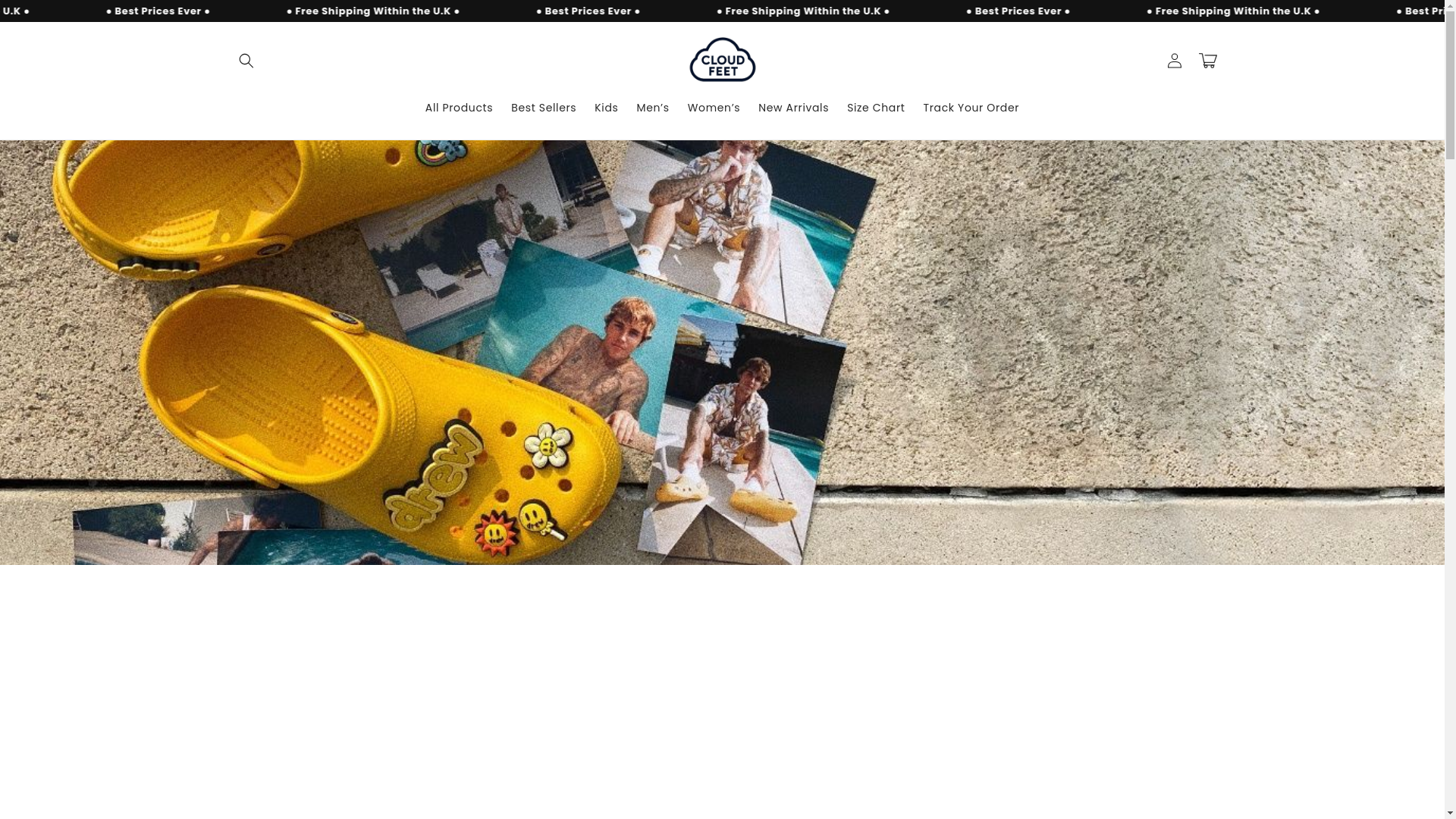 website screenshot of https://cloudfeet.co.uk/