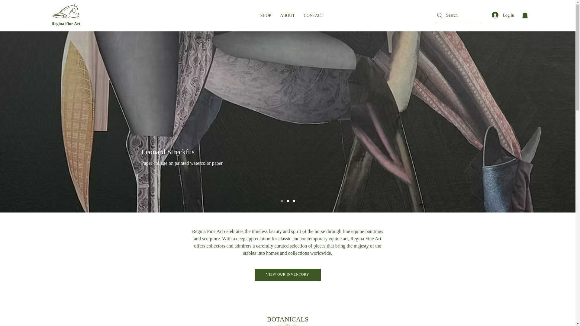 website screenshot of https://reginaequineandfinearts.com/