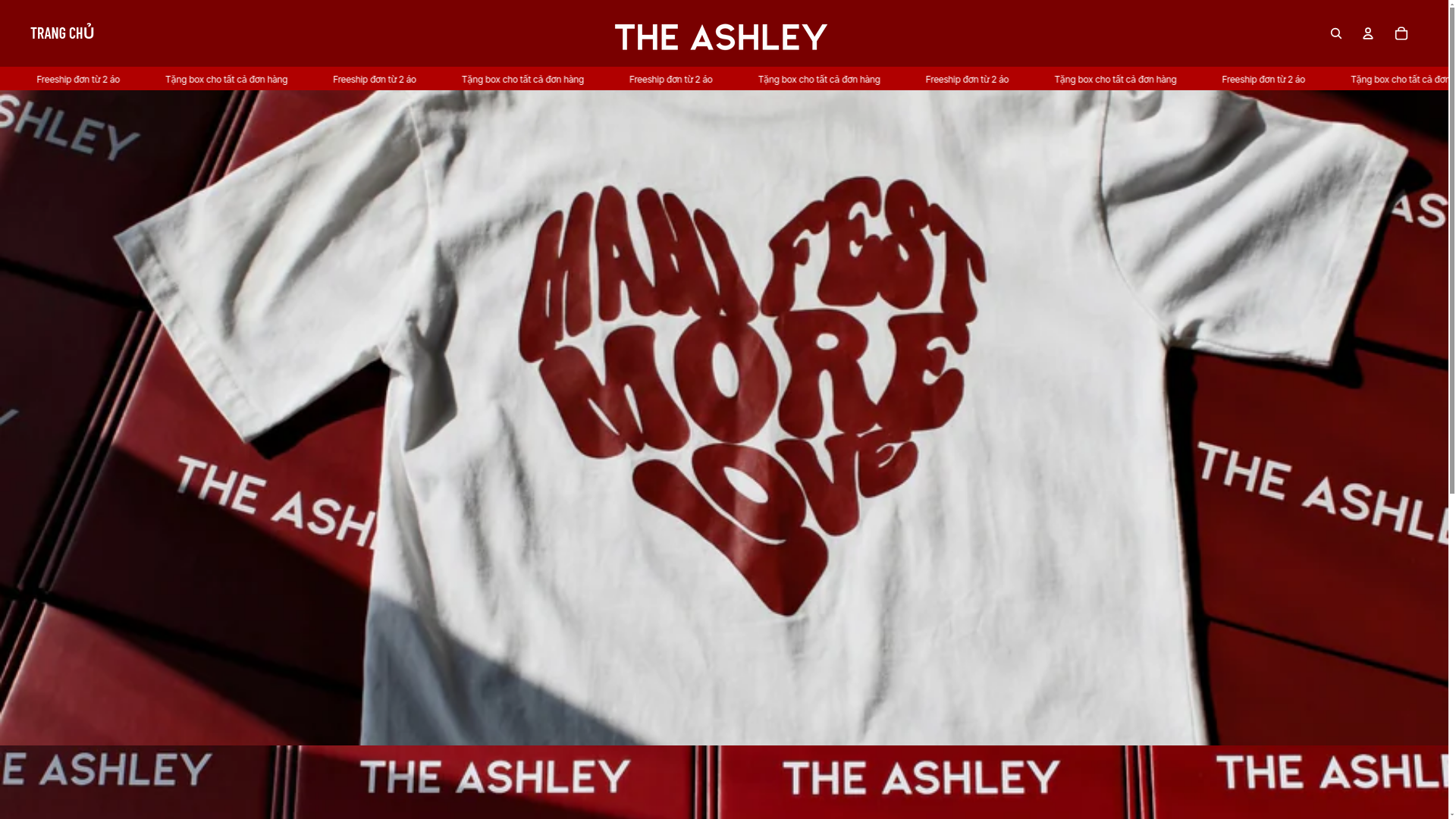 website screenshot of https://theashley.asia/