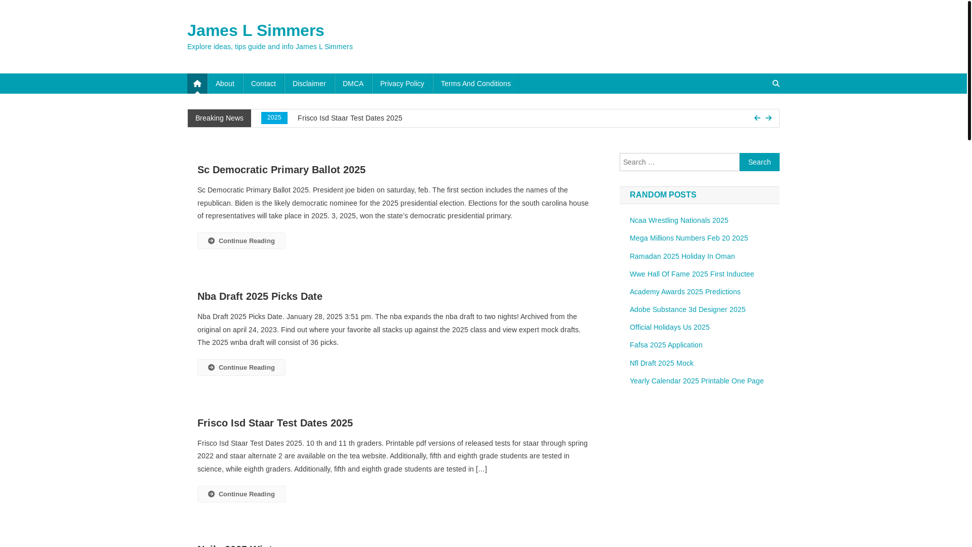 website screenshot of https://jameslsimmersw.pages.dev/