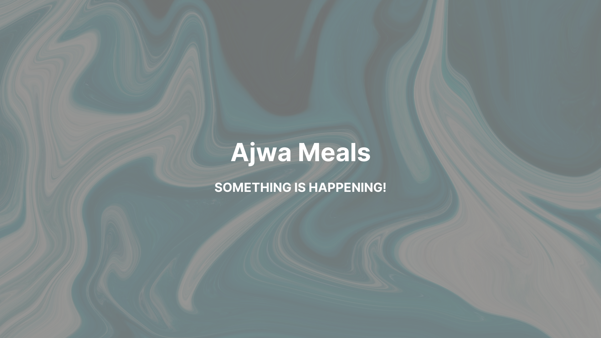 website screenshot of https://ajwameals.com/