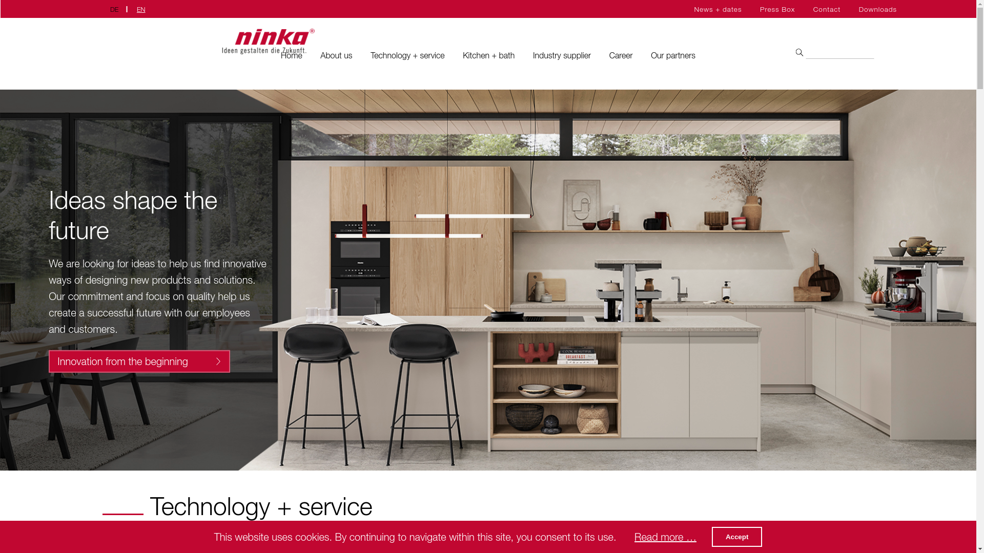 website screenshot of https://www.ninka.com/