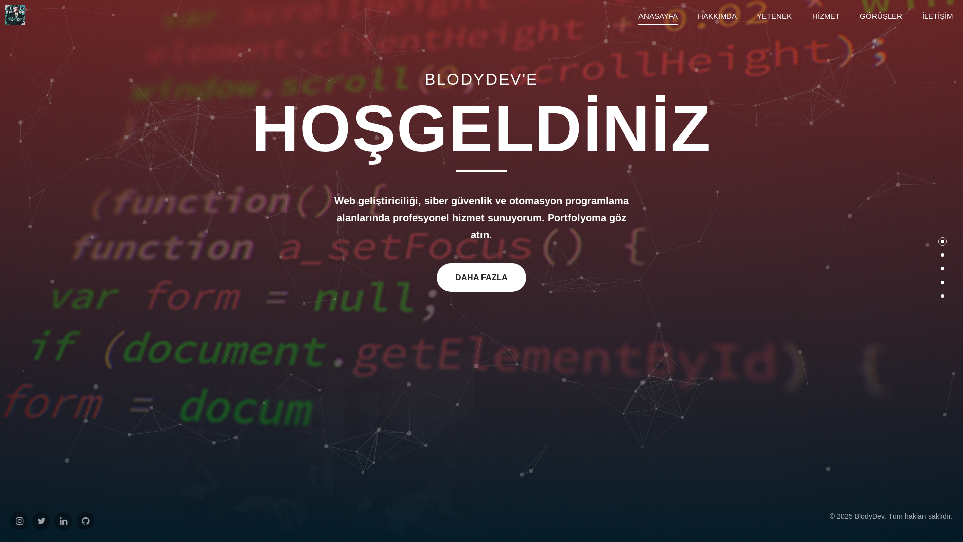 website screenshot of https://muhammetdurgun.com/