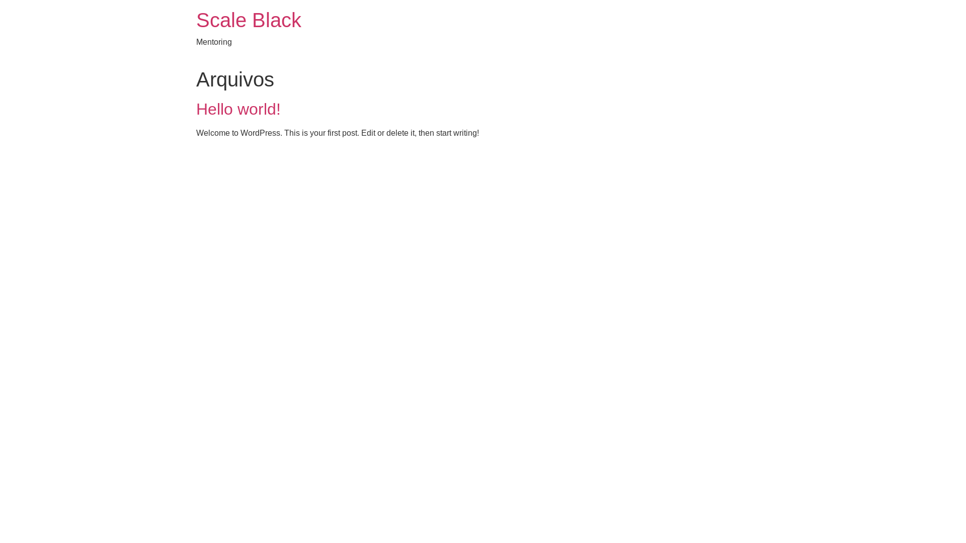website screenshot of https://scaleblack.com.br/