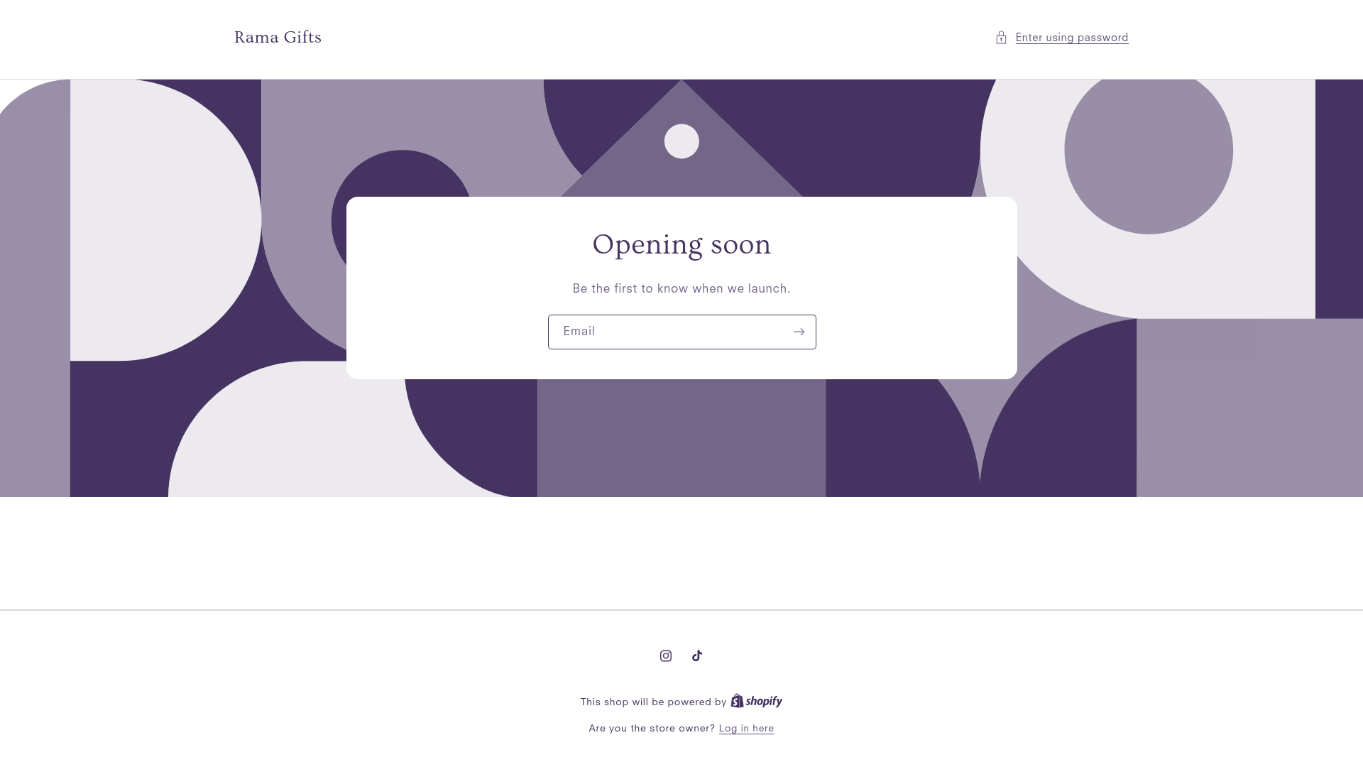 website screenshot of https://ramagifts.net/