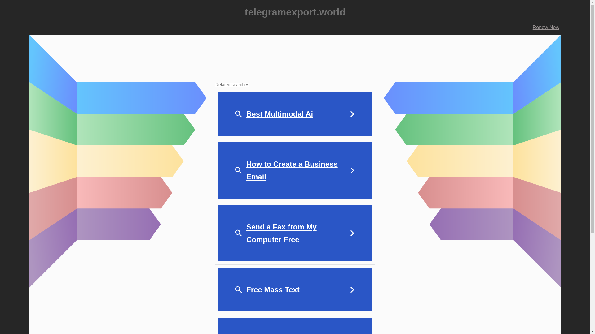 website screenshot of https://telegramexport.world/