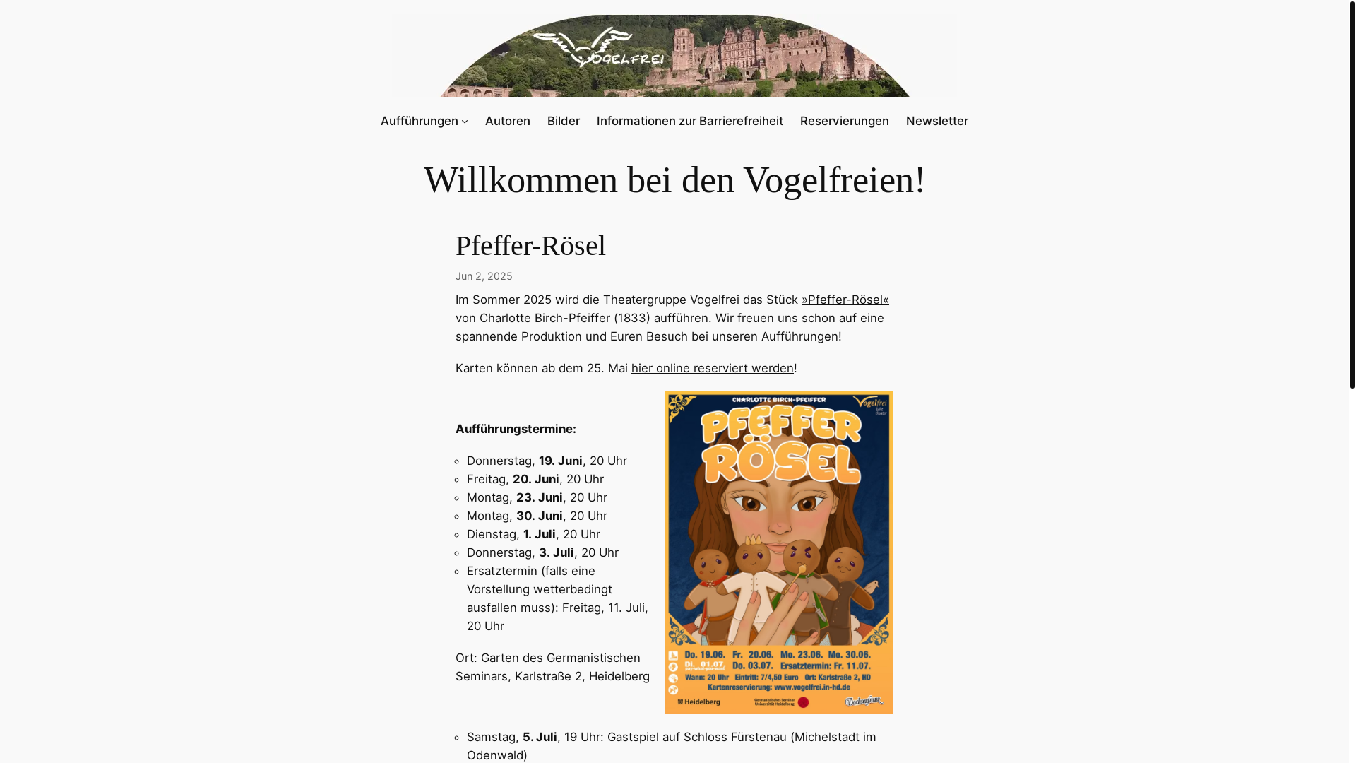 website screenshot of https://theatergruppe-vogelfrei.de/