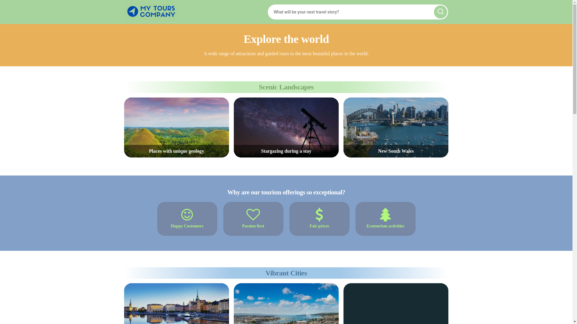 website screenshot of https://mytours.company