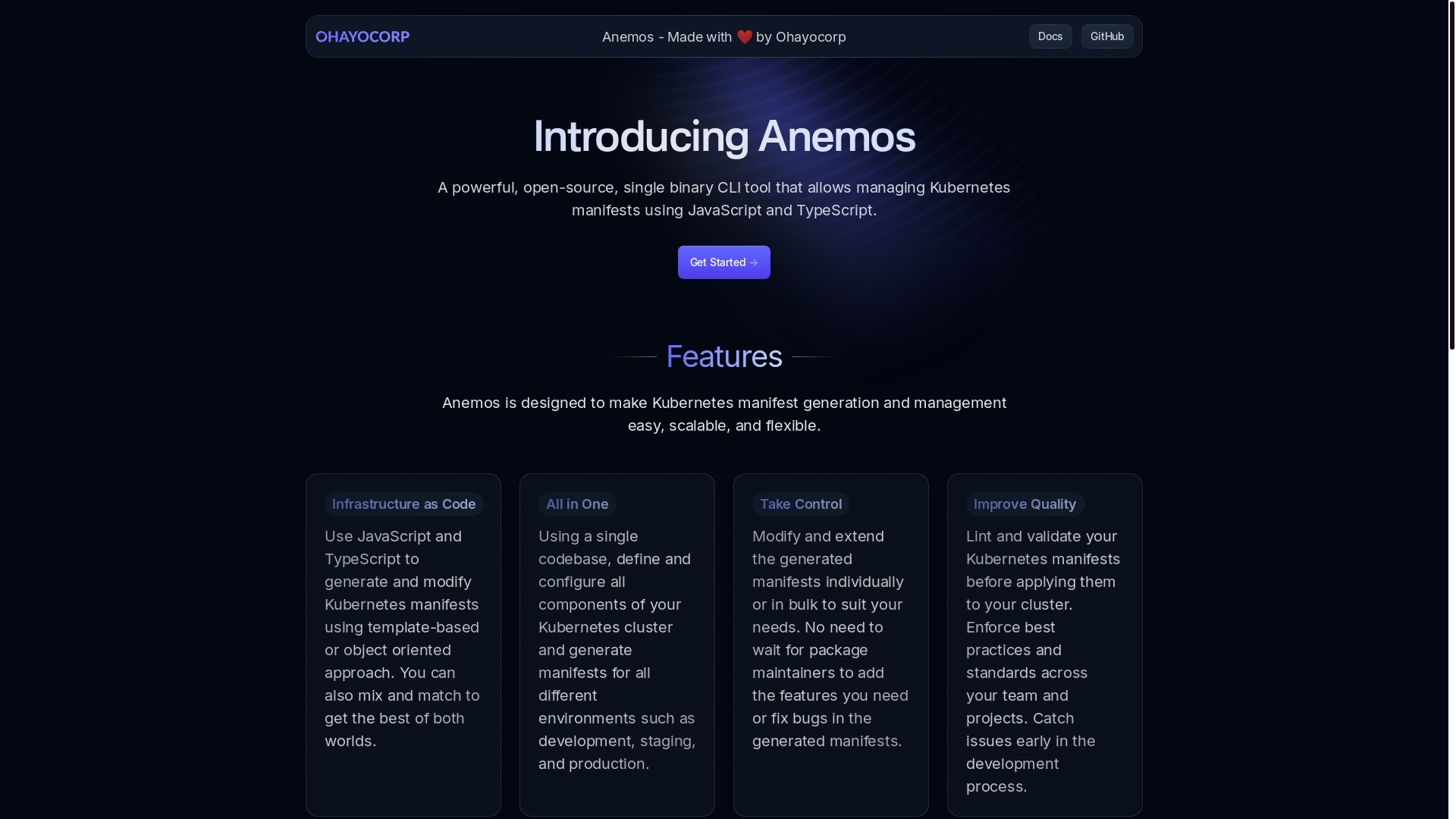 website screenshot of https://ohayocorp-website.pages.dev/