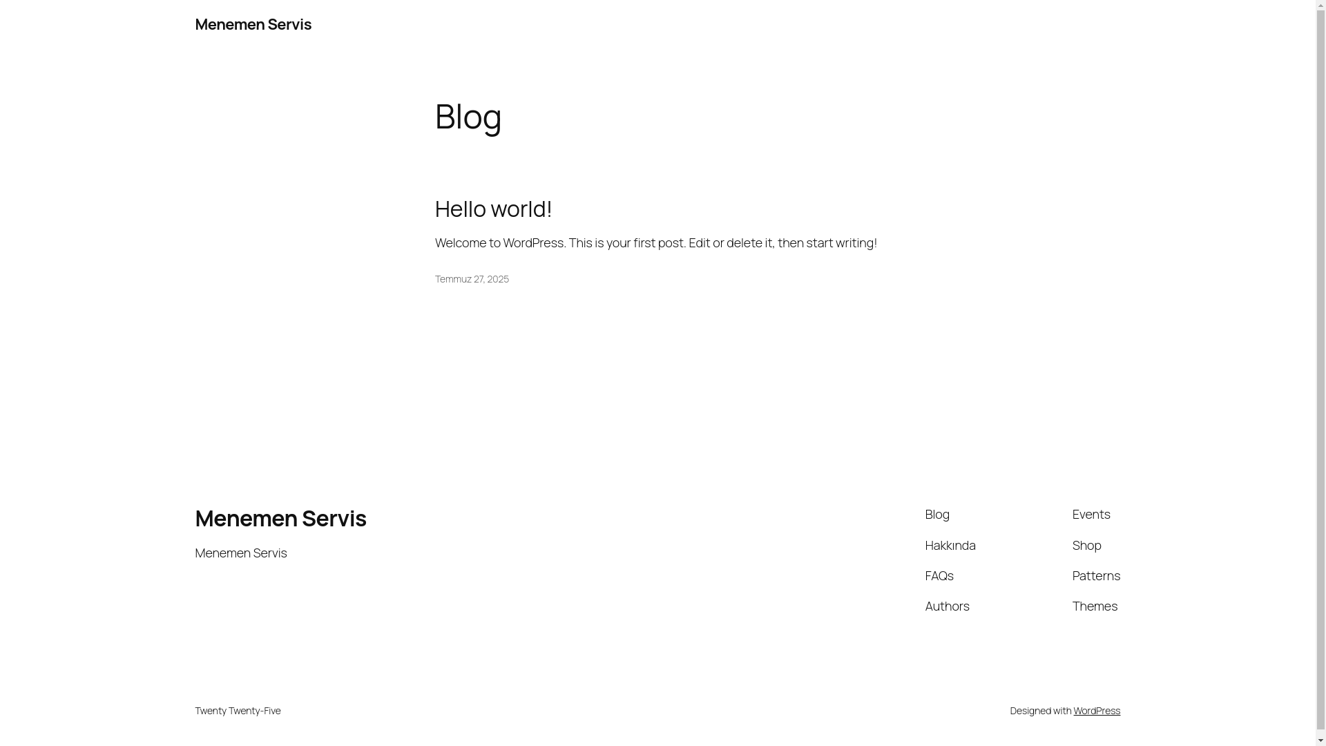 website screenshot of https://menemen-servis.com.tr/