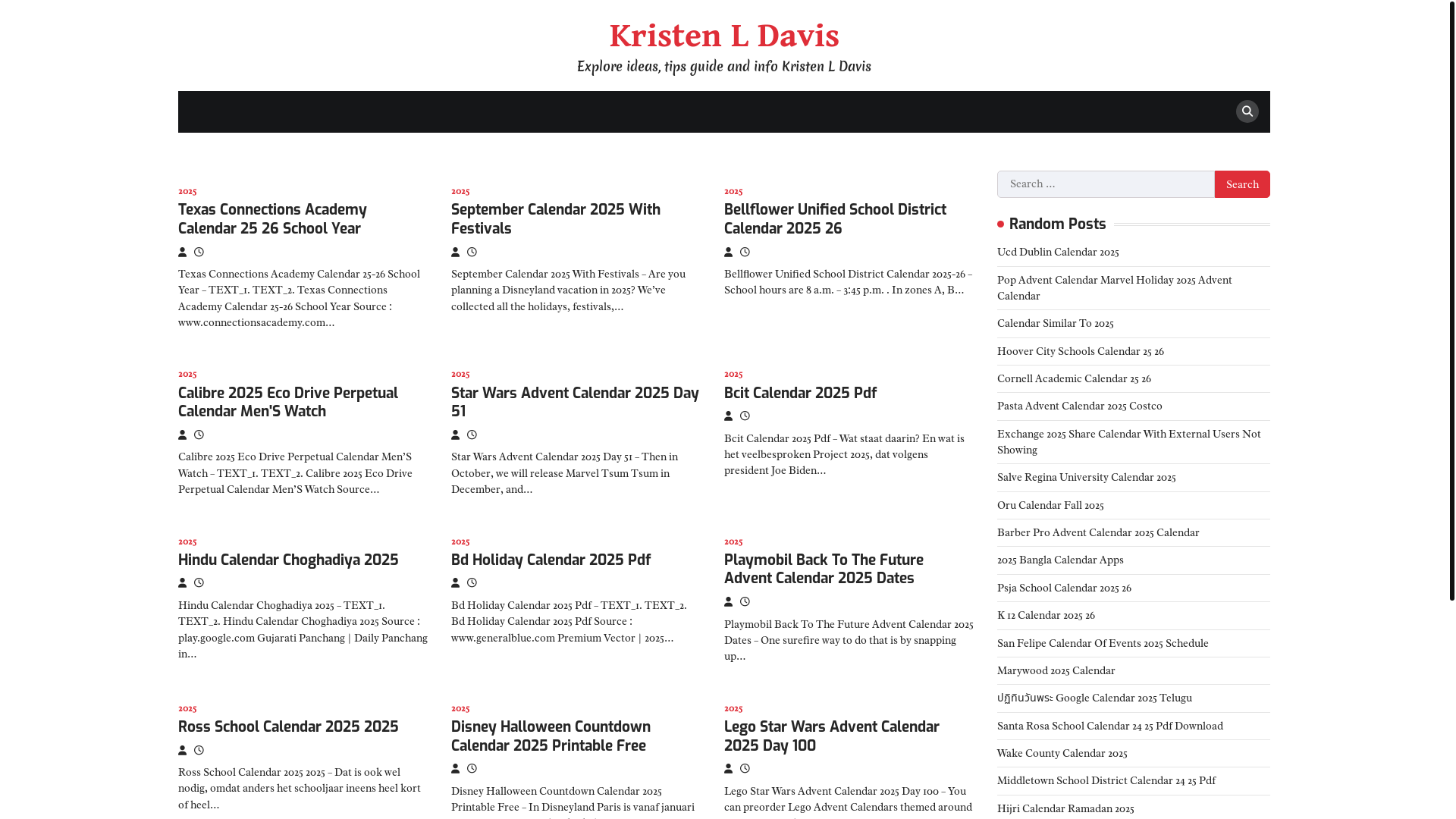 website screenshot of https://kristenldavism.pages.dev/