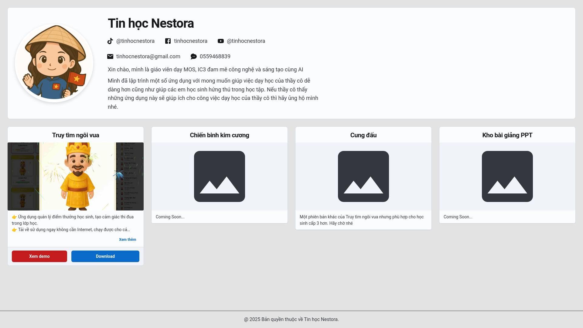 website screenshot of https://nestora.pages.dev/