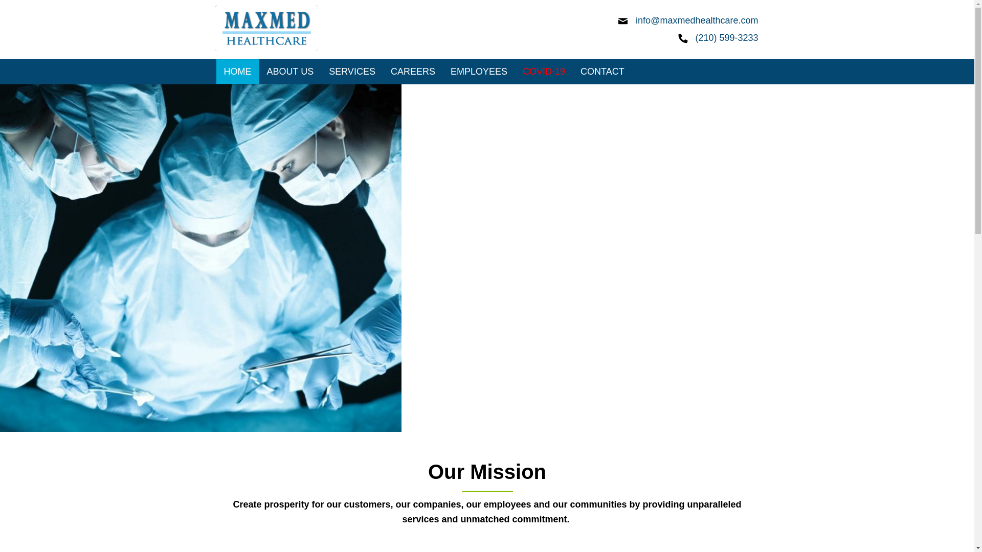 website screenshot of https://maxmedhealthcare.com/