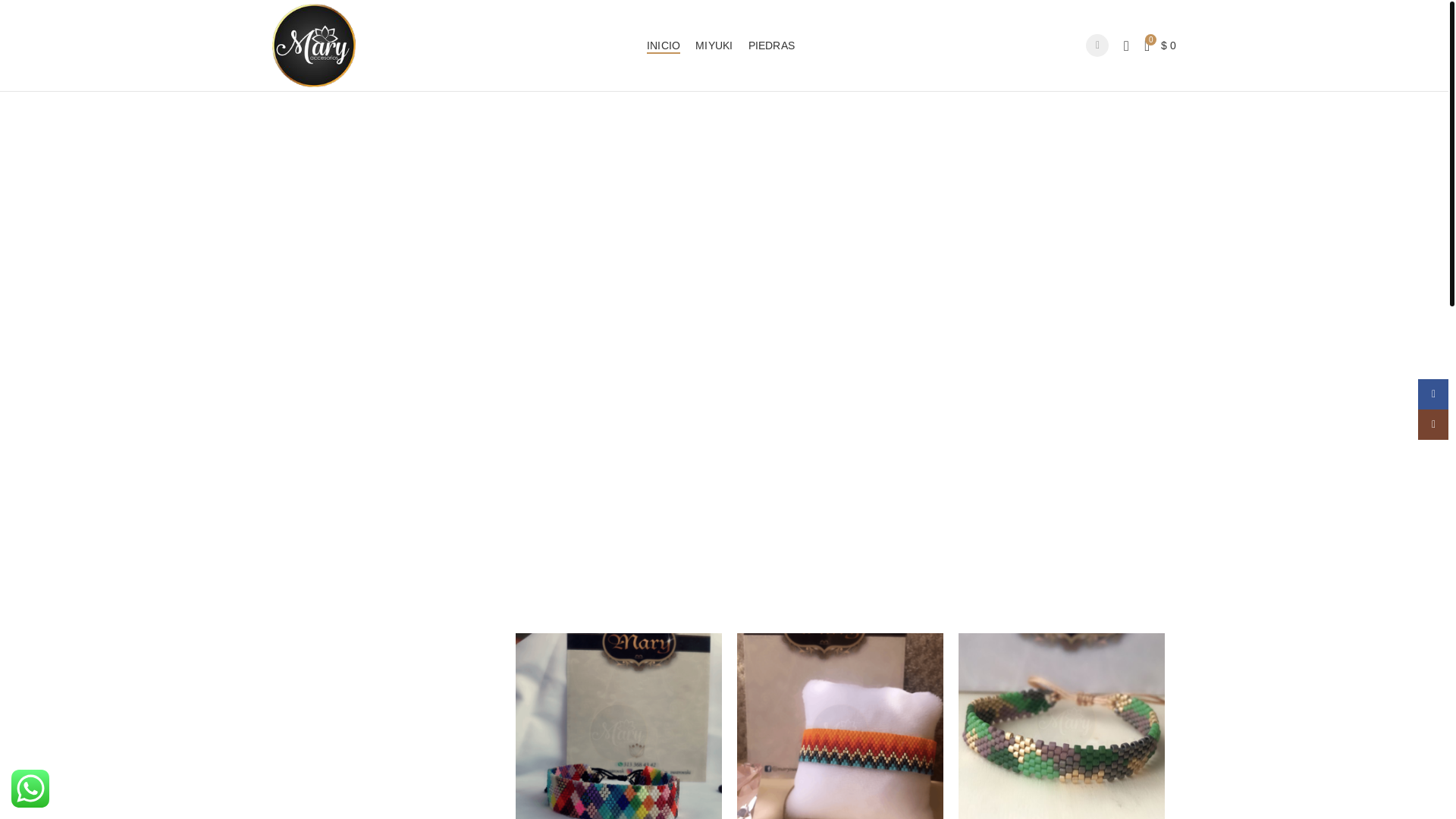 website screenshot of https://maryaccesoring.shop/