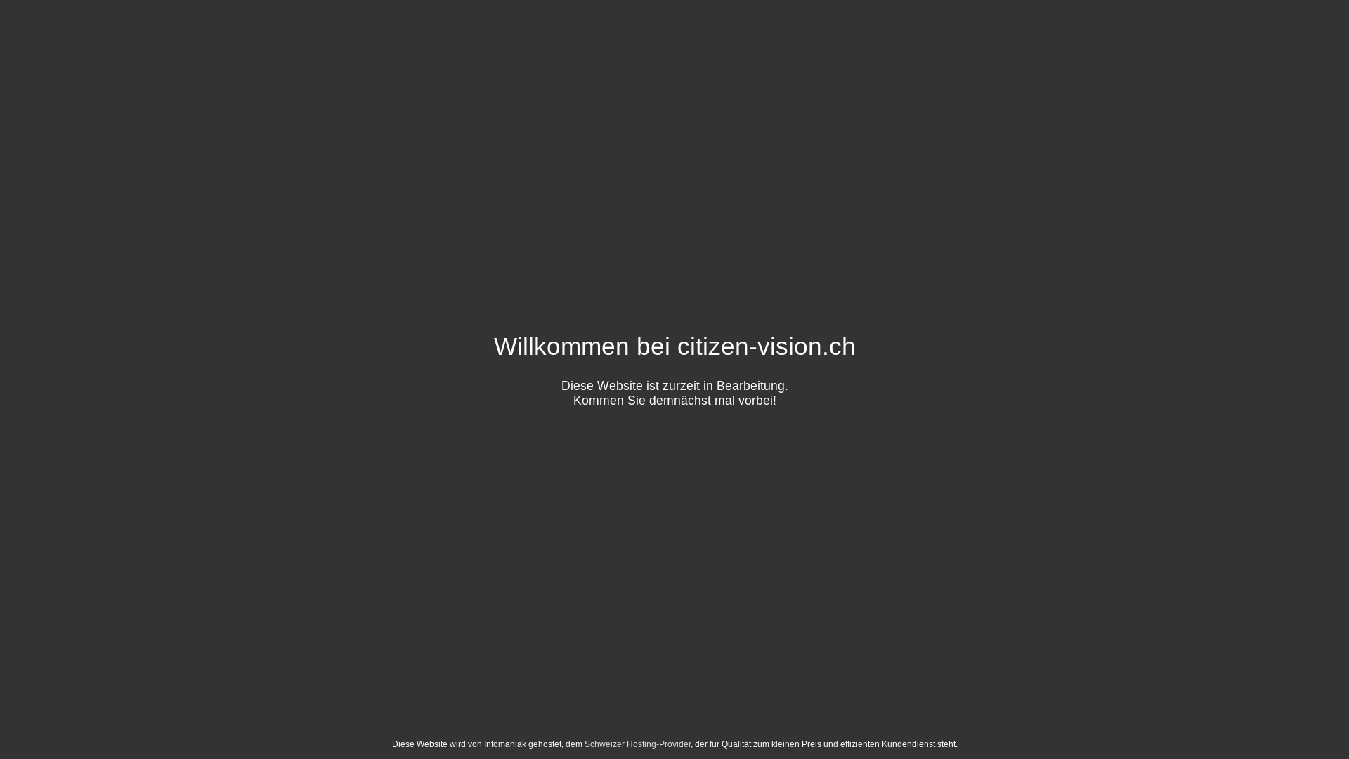 website screenshot of https://citizen-vision.ch/