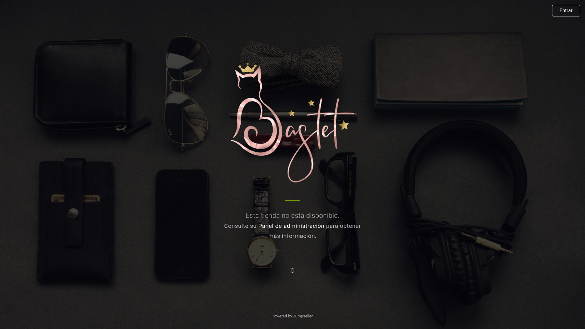 website screenshot of https://bastetstore.cl/