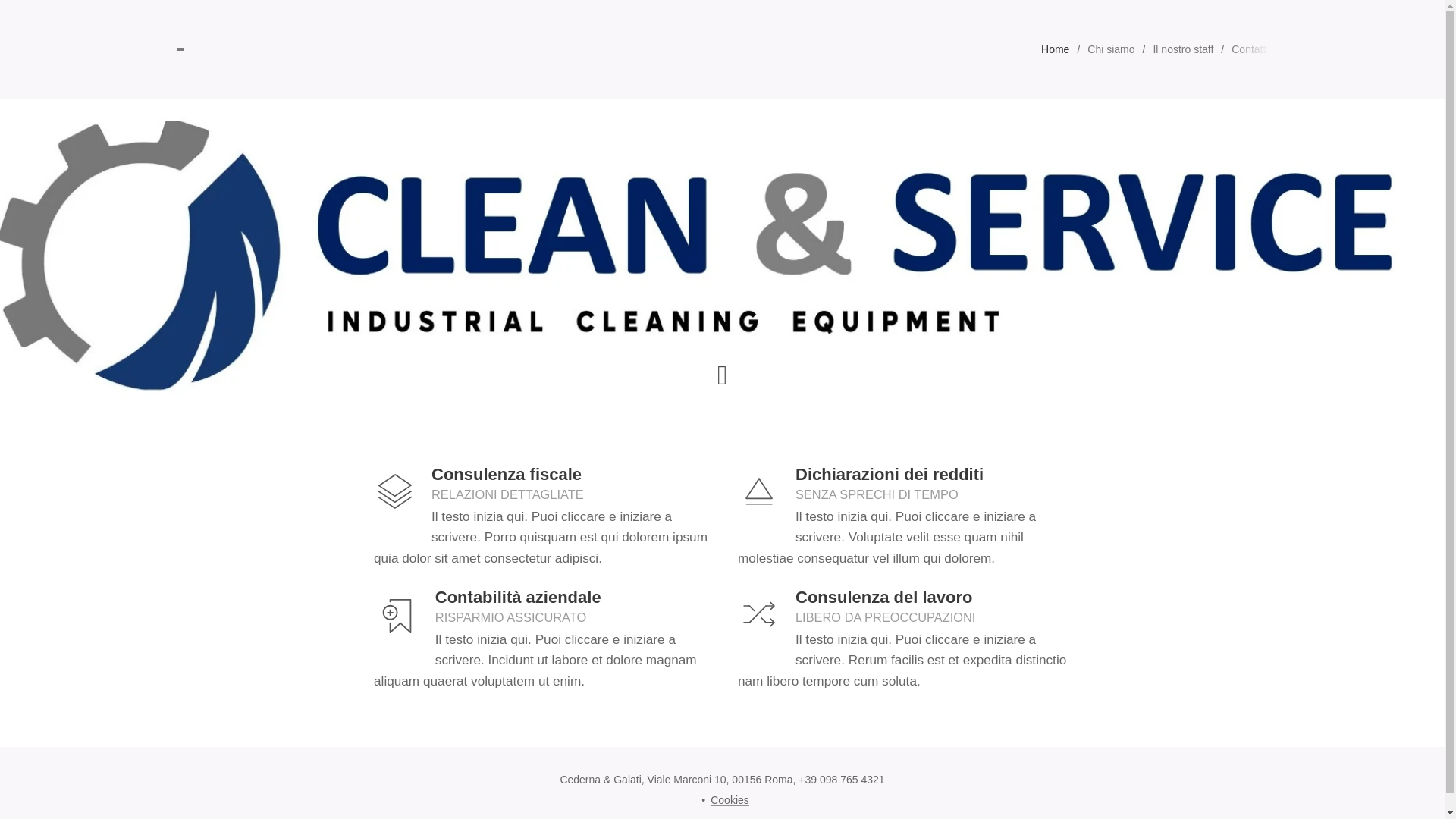 website screenshot of https://cleaneservice.it/