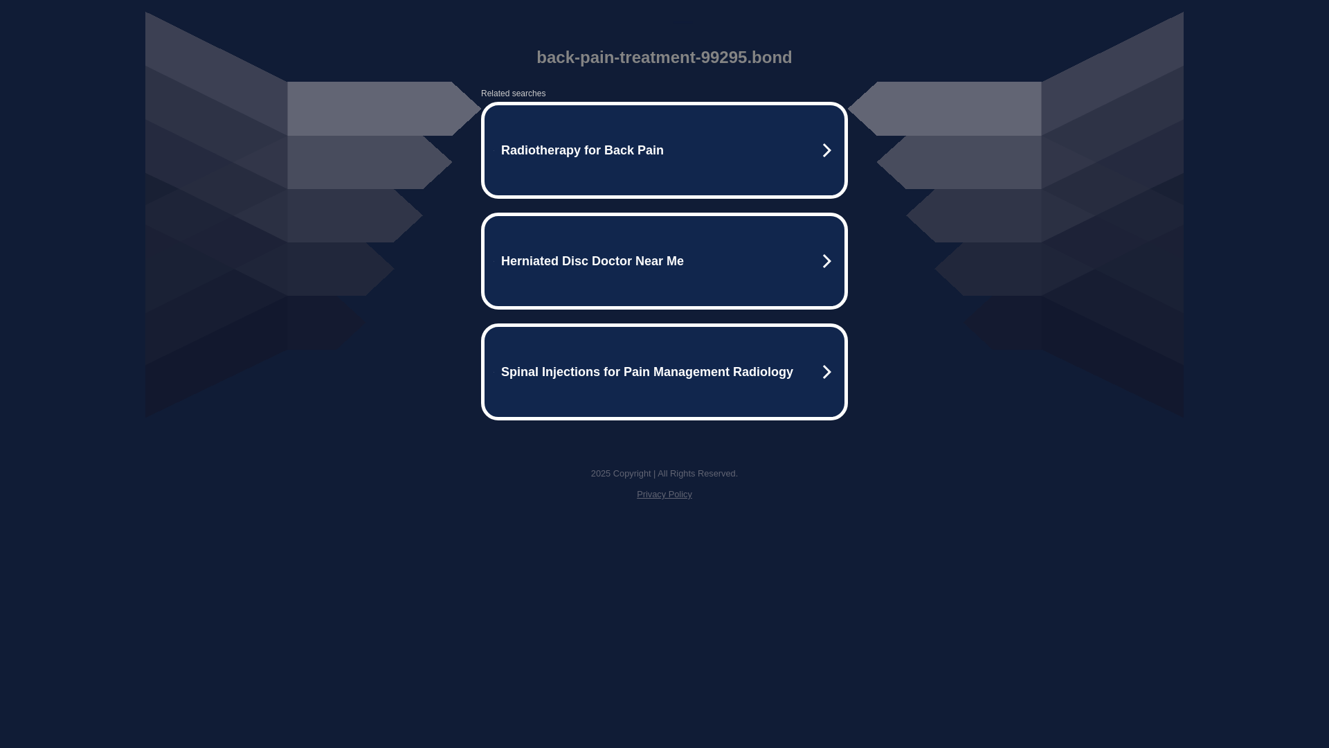 website screenshot of https://back-pain-treatment-99295.bond/