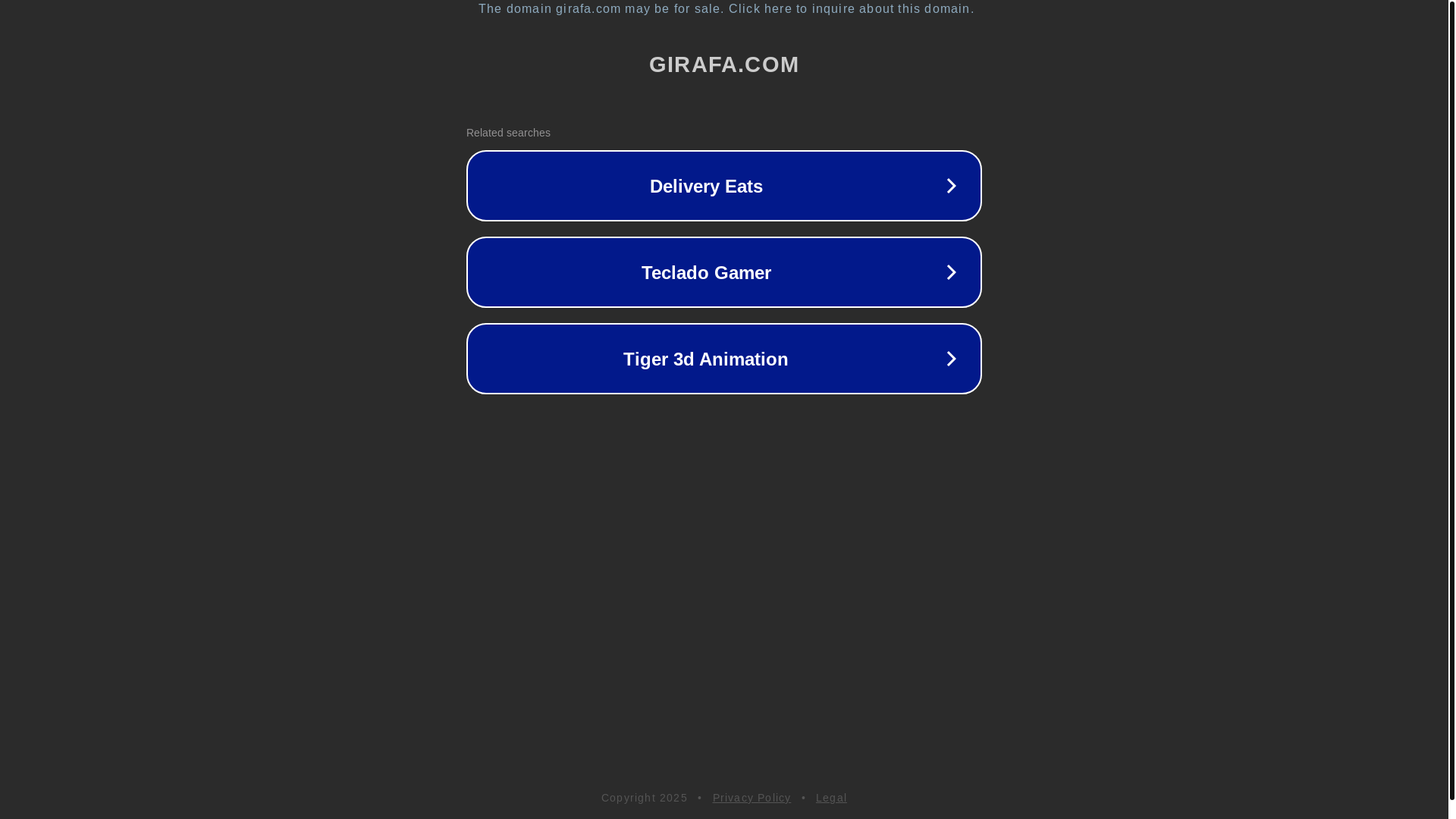 website screenshot of http://www.girafa.com/