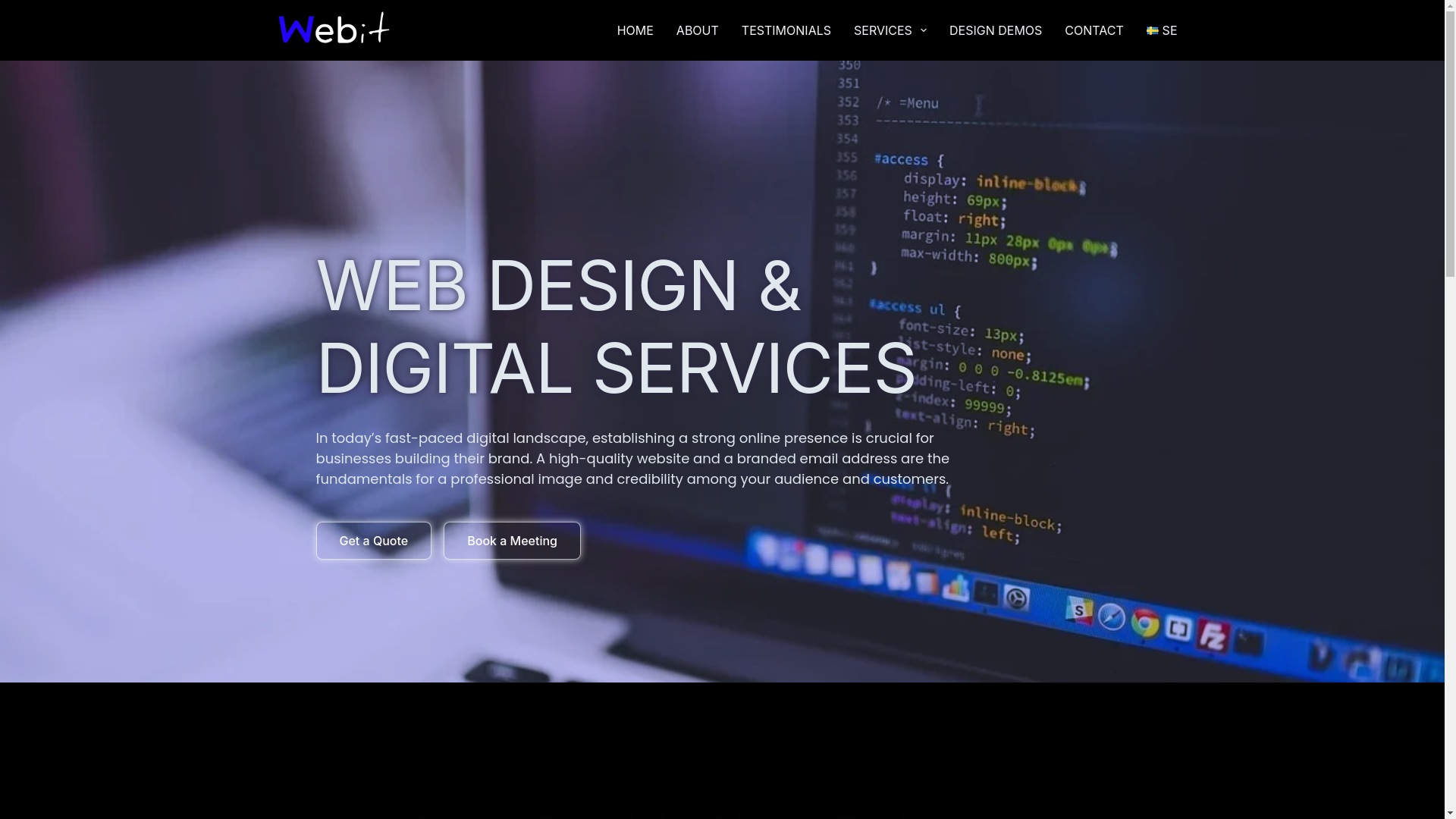 website screenshot of https://webitmedia.co/