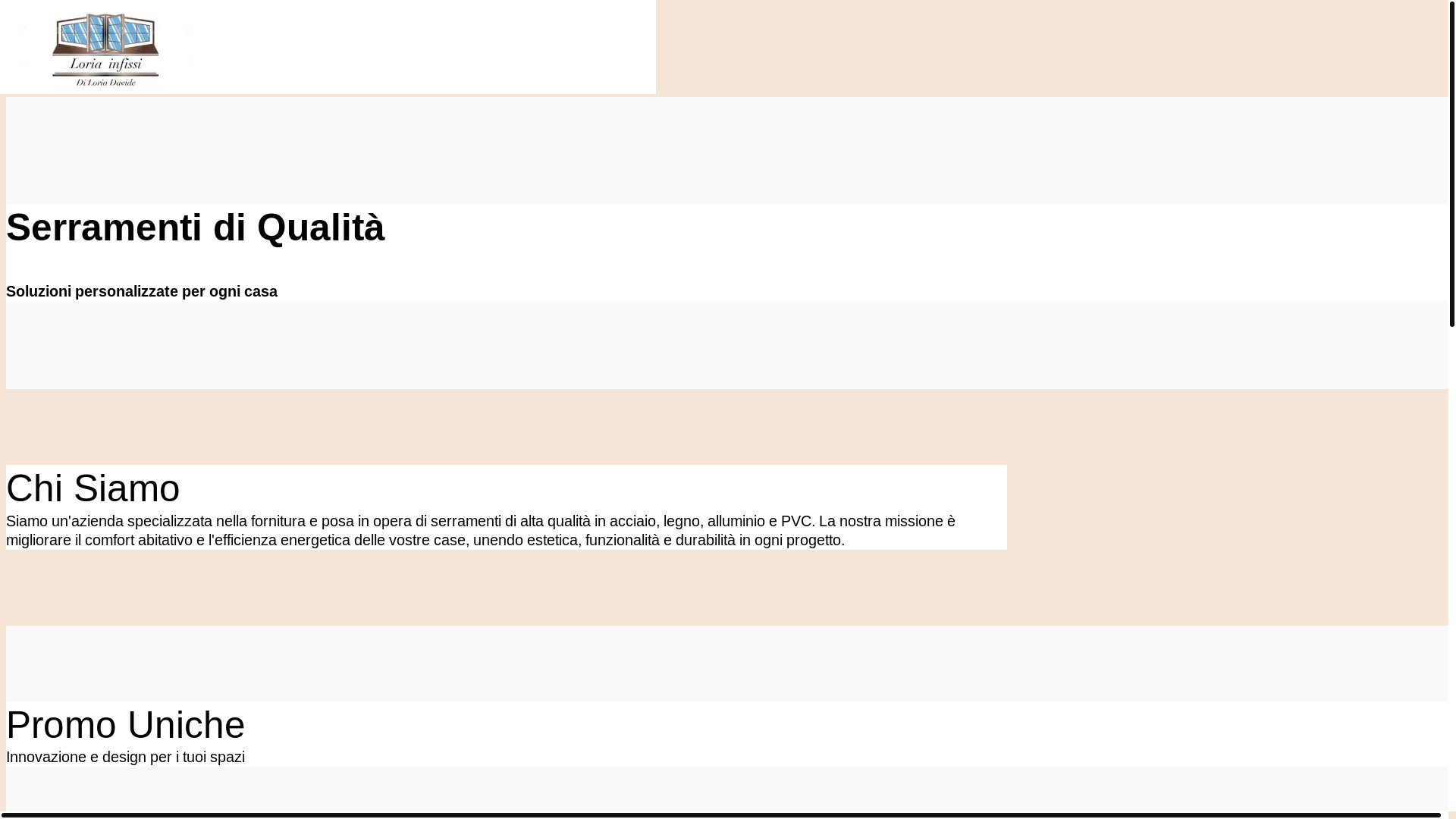 website screenshot of https://loriainfissi.it/