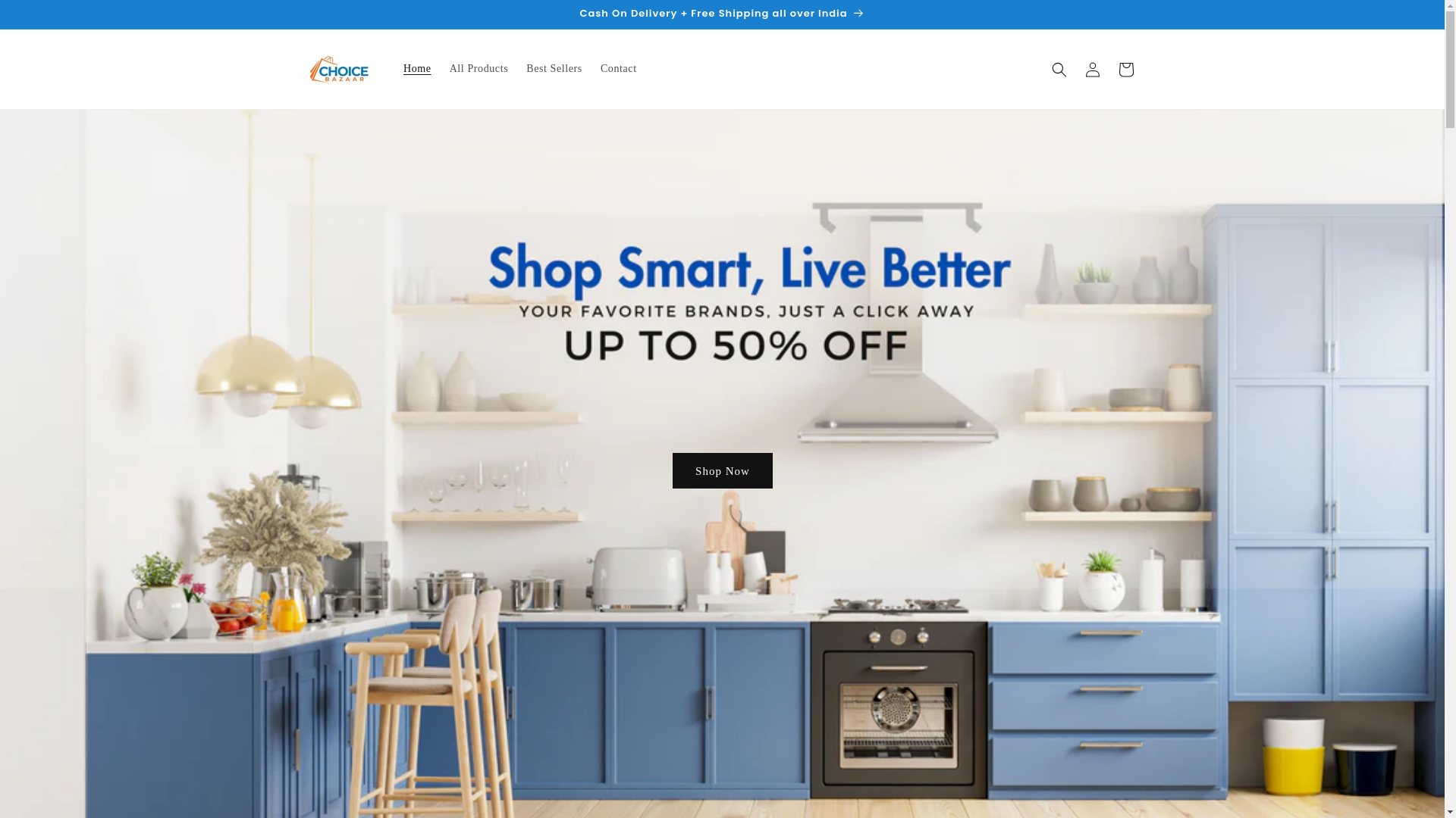 website screenshot of https://choicebazaar.club/