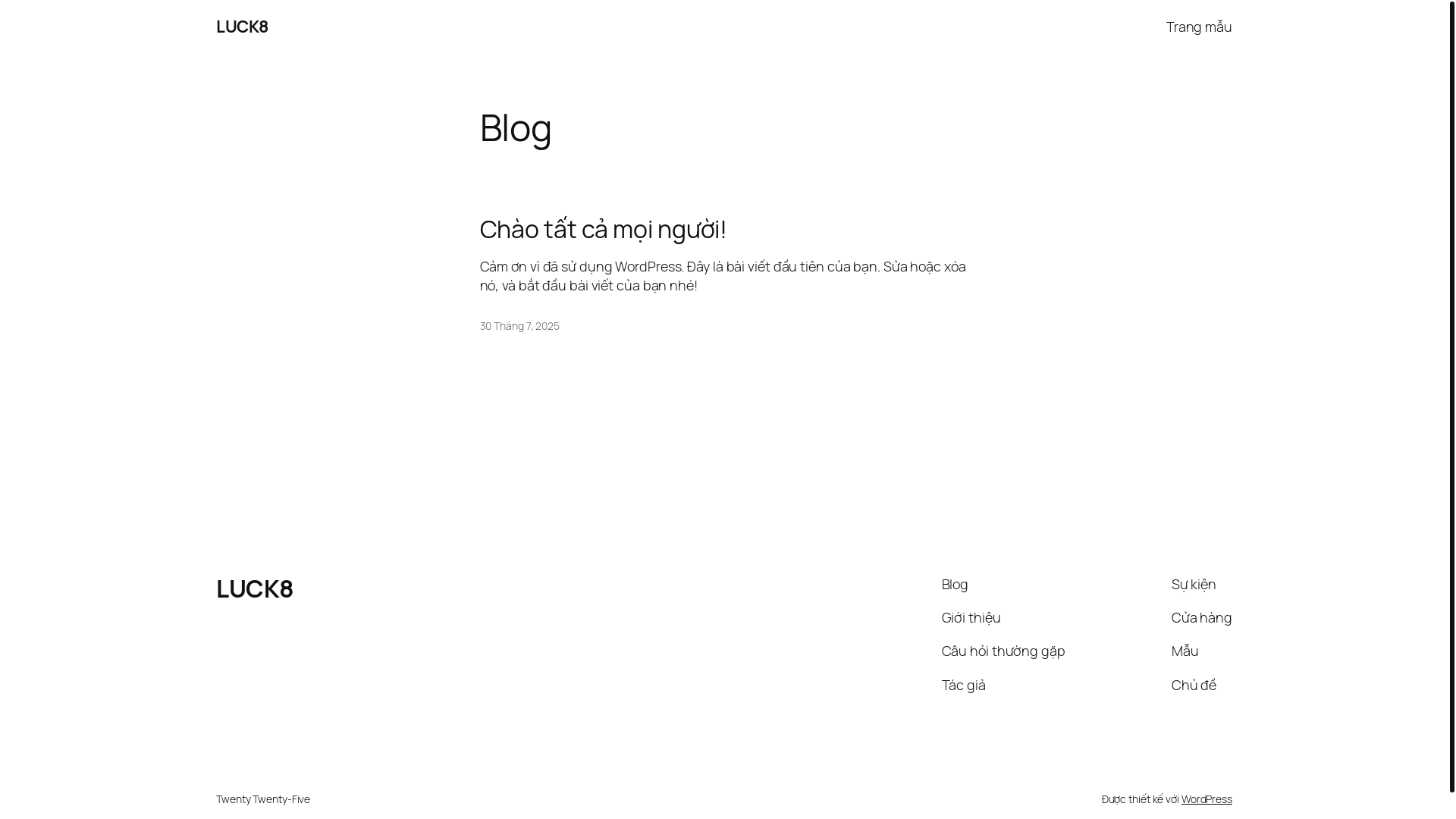 website screenshot of https://luck8.esq/