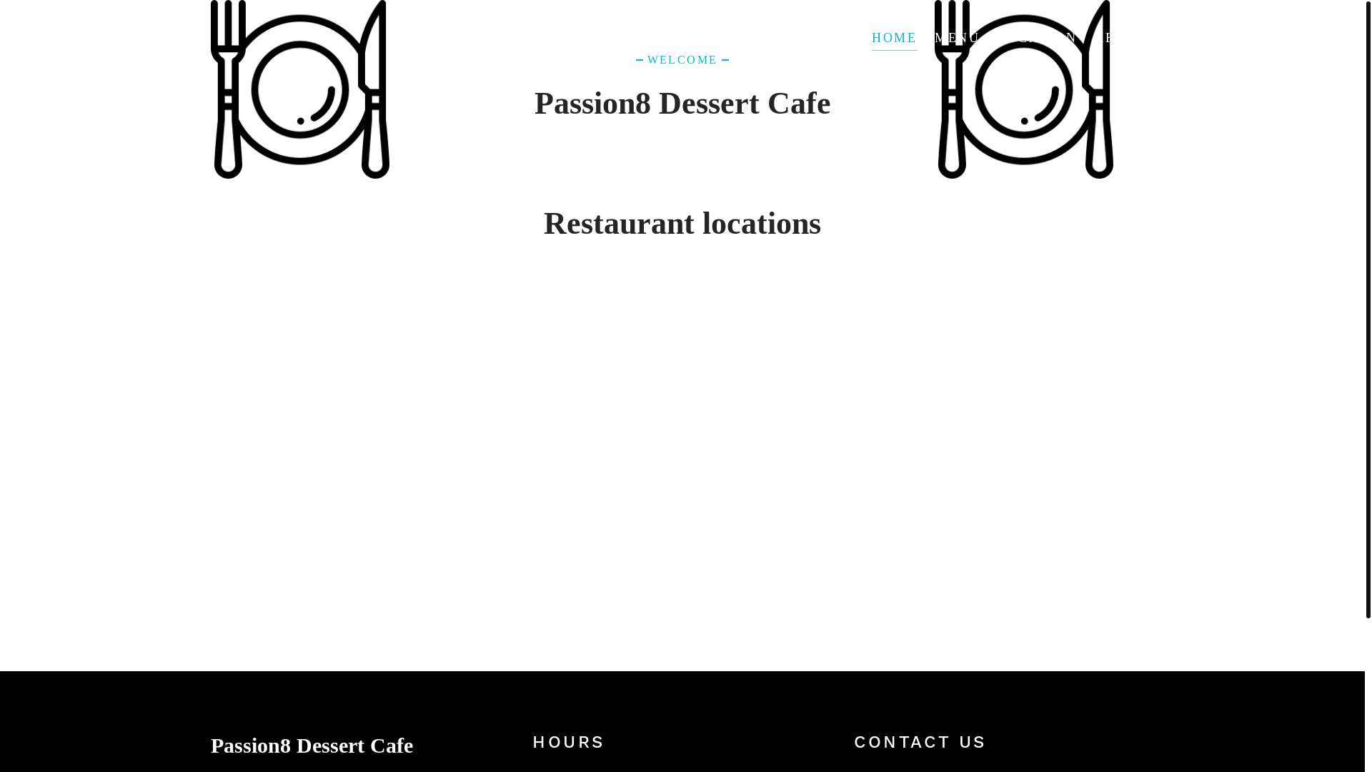 website screenshot of https://passion8-dessert-cafe.store/