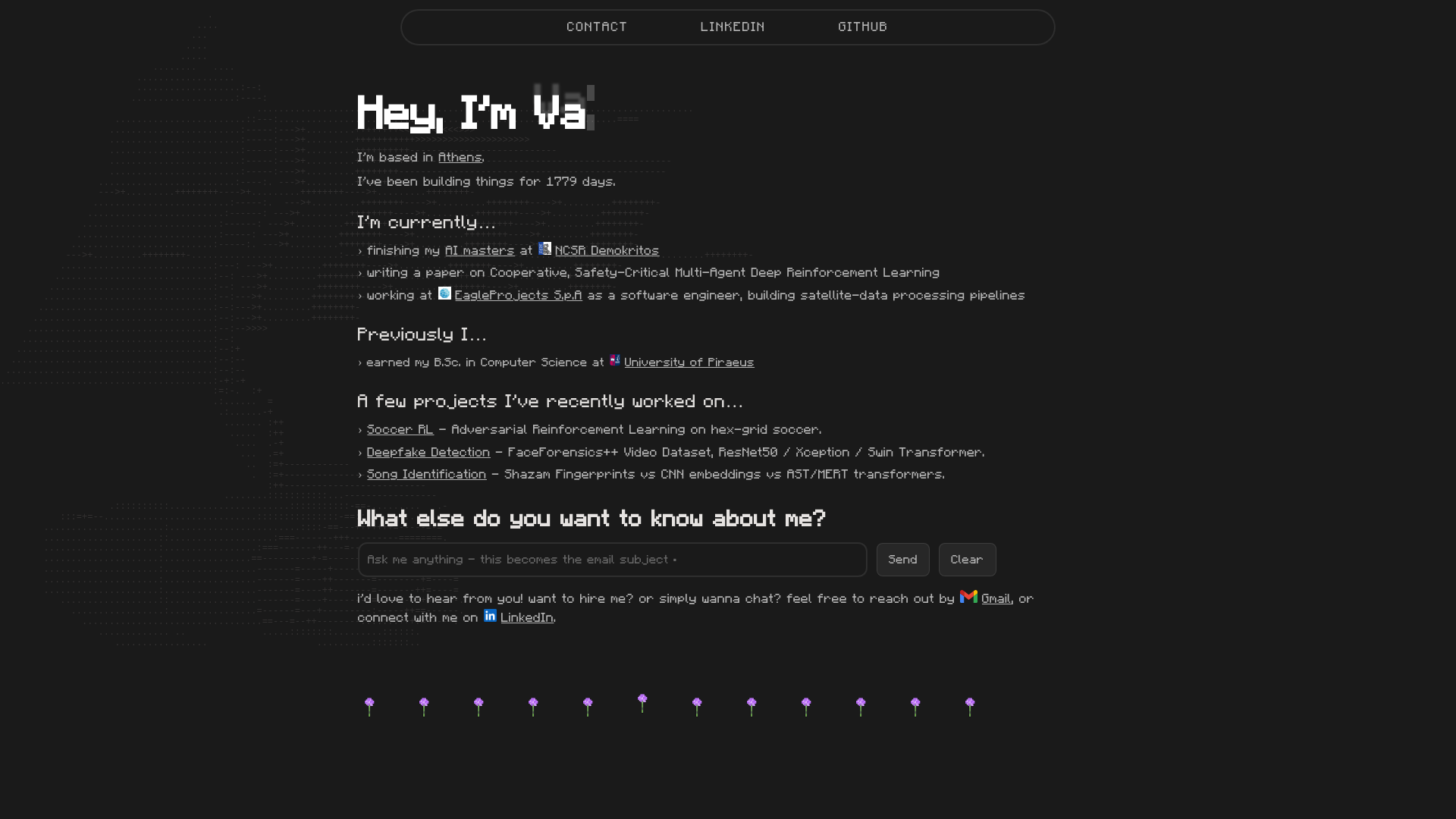 website screenshot of https://personal-website-project.pages.dev/