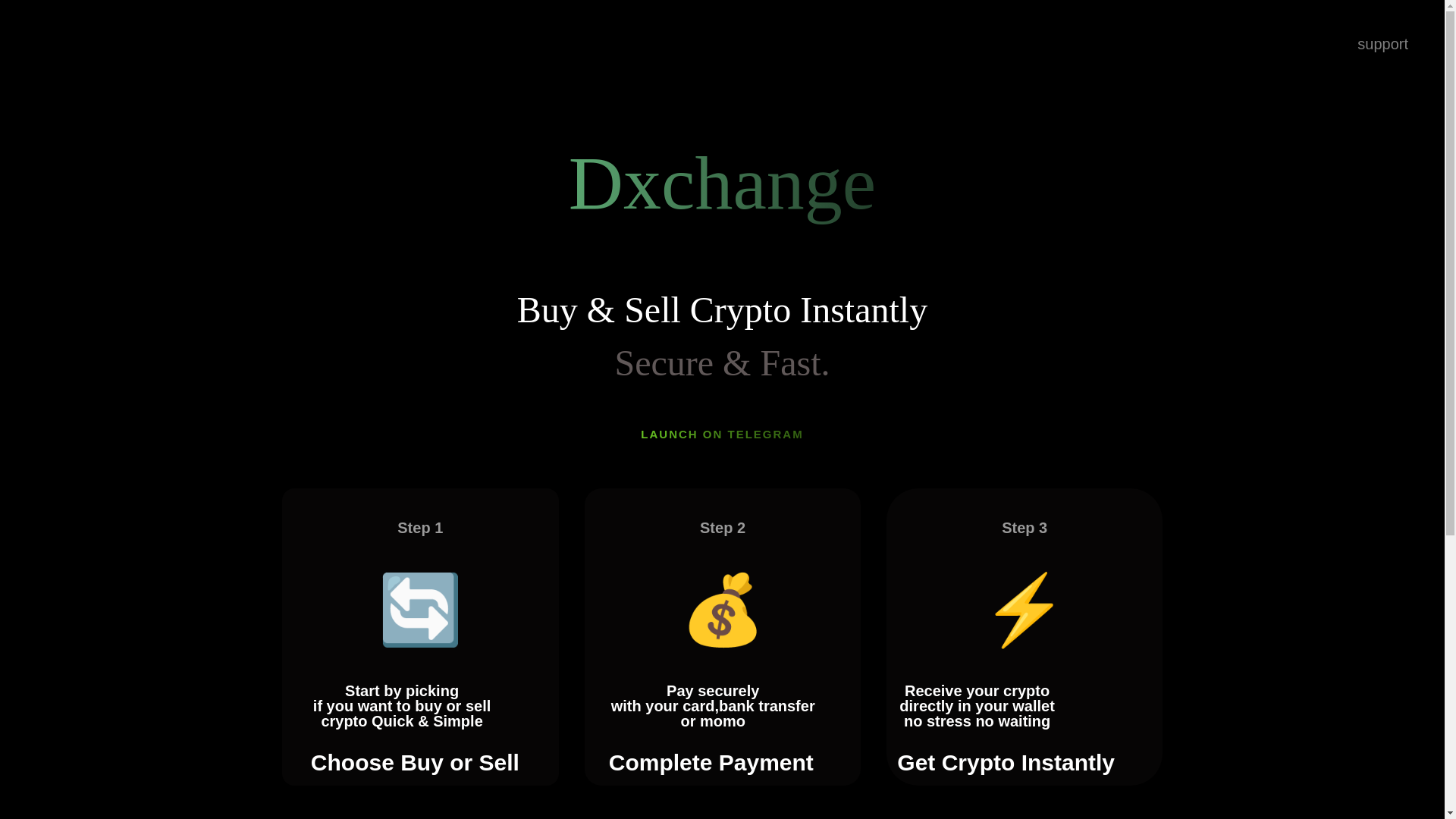website screenshot of https://dxchange.space/