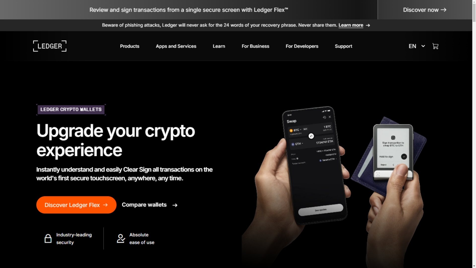 website screenshot of https://info-ledgerr-live.pages.dev/