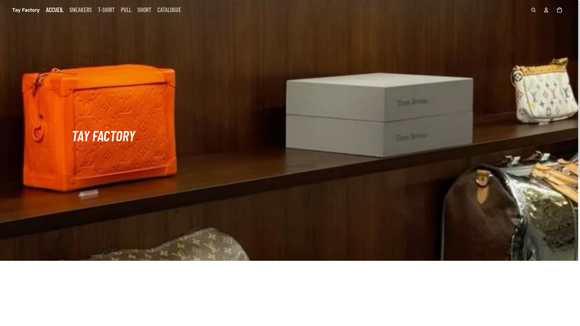 website screenshot of https://tayfactory.fr/