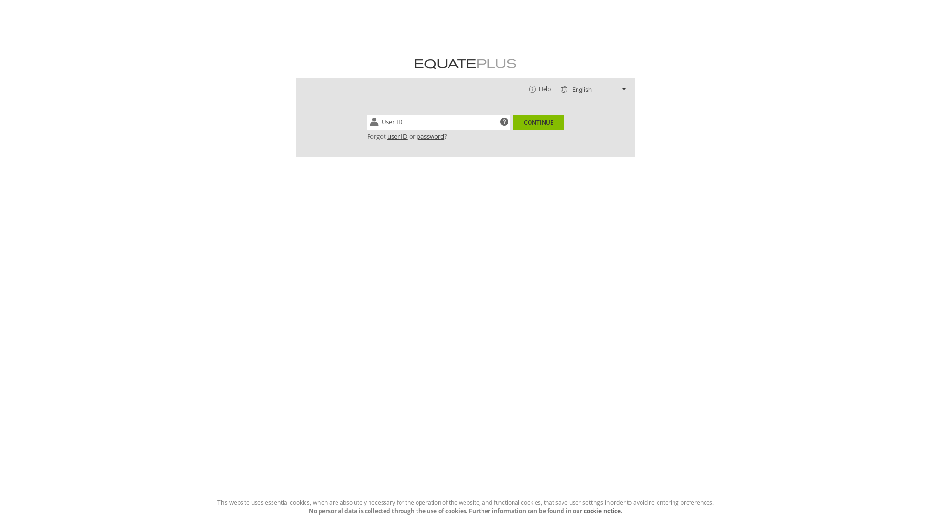 website screenshot of http://www.equateplus.com/