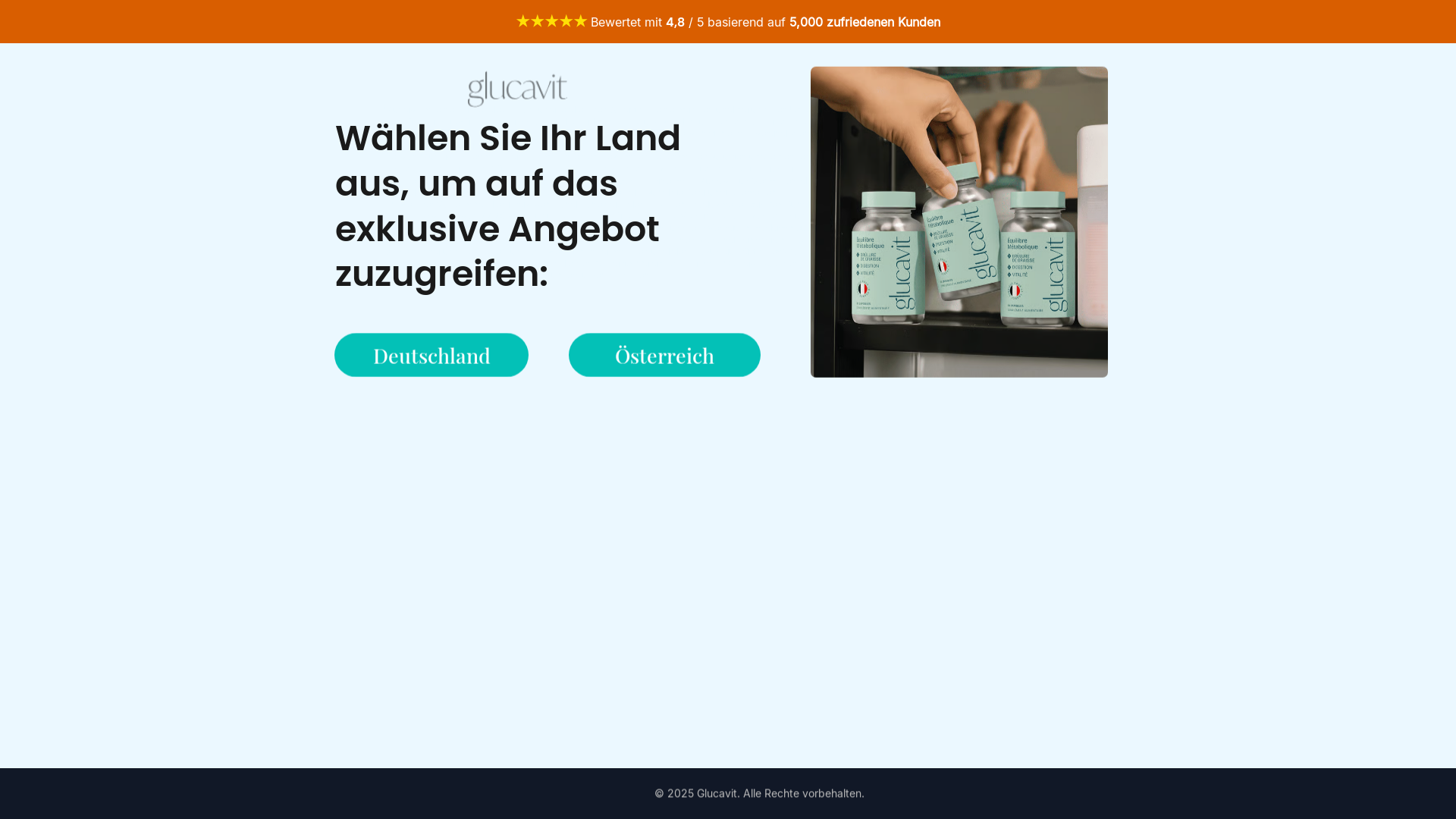 website screenshot of https://angebot-glucavit.shop/