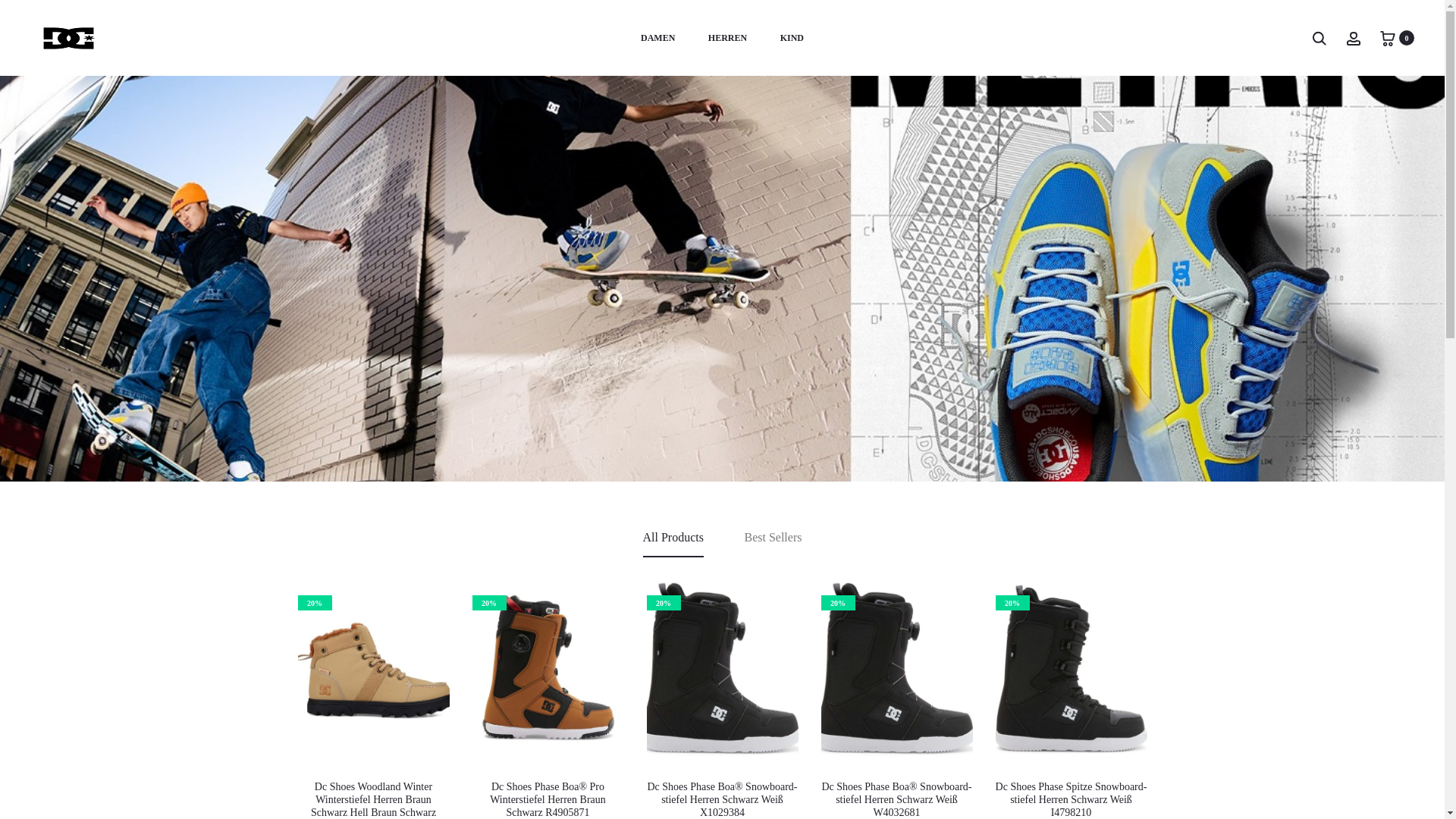 website screenshot of http://dcshoesaustria.com/
