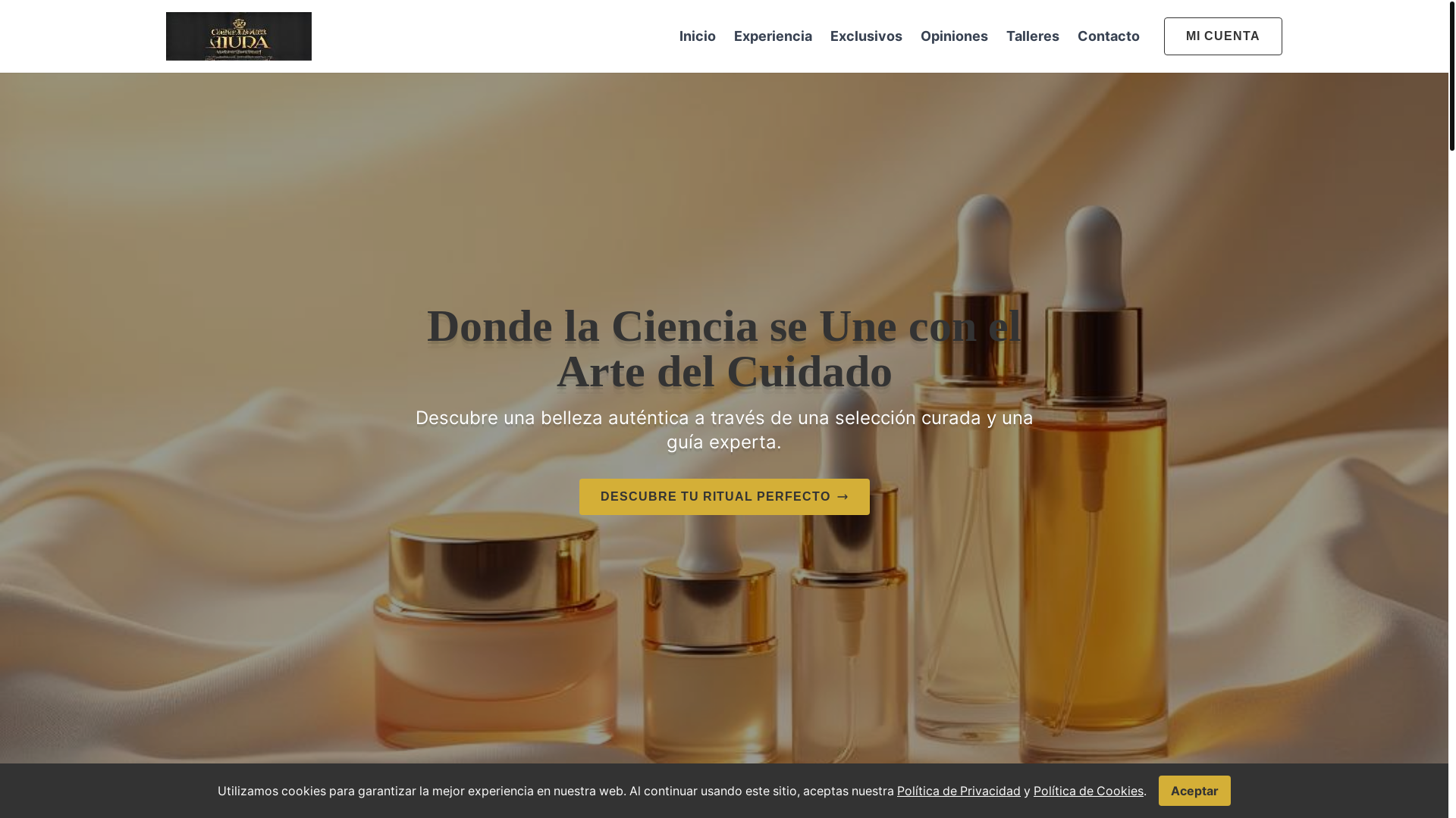 website screenshot of https://aurabelleza.info/