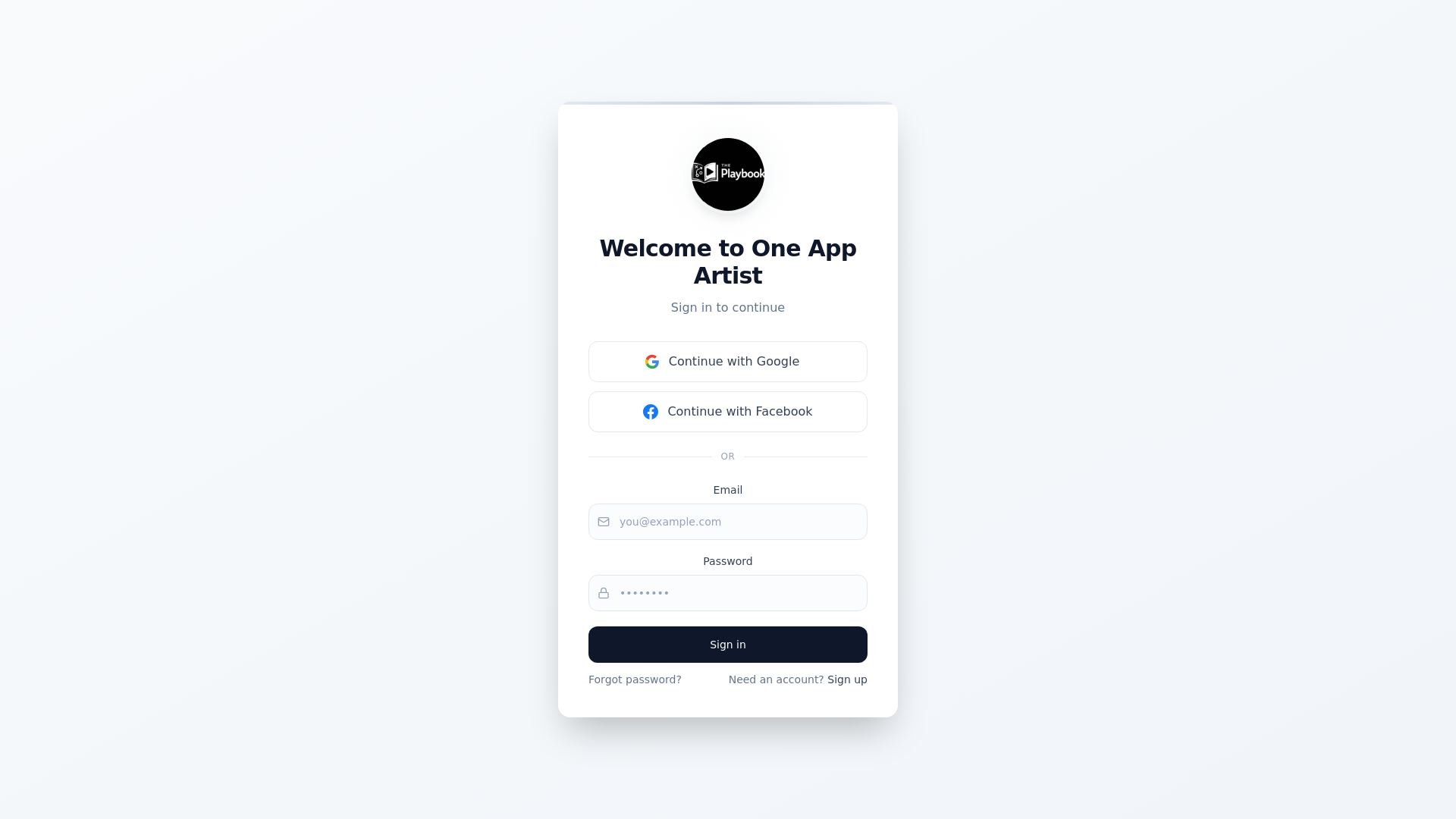 website screenshot of https://oneappartist.com/