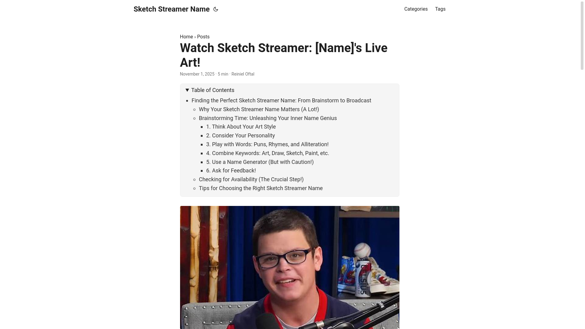 website screenshot of https://sketch-streamer-name.pages.dev/