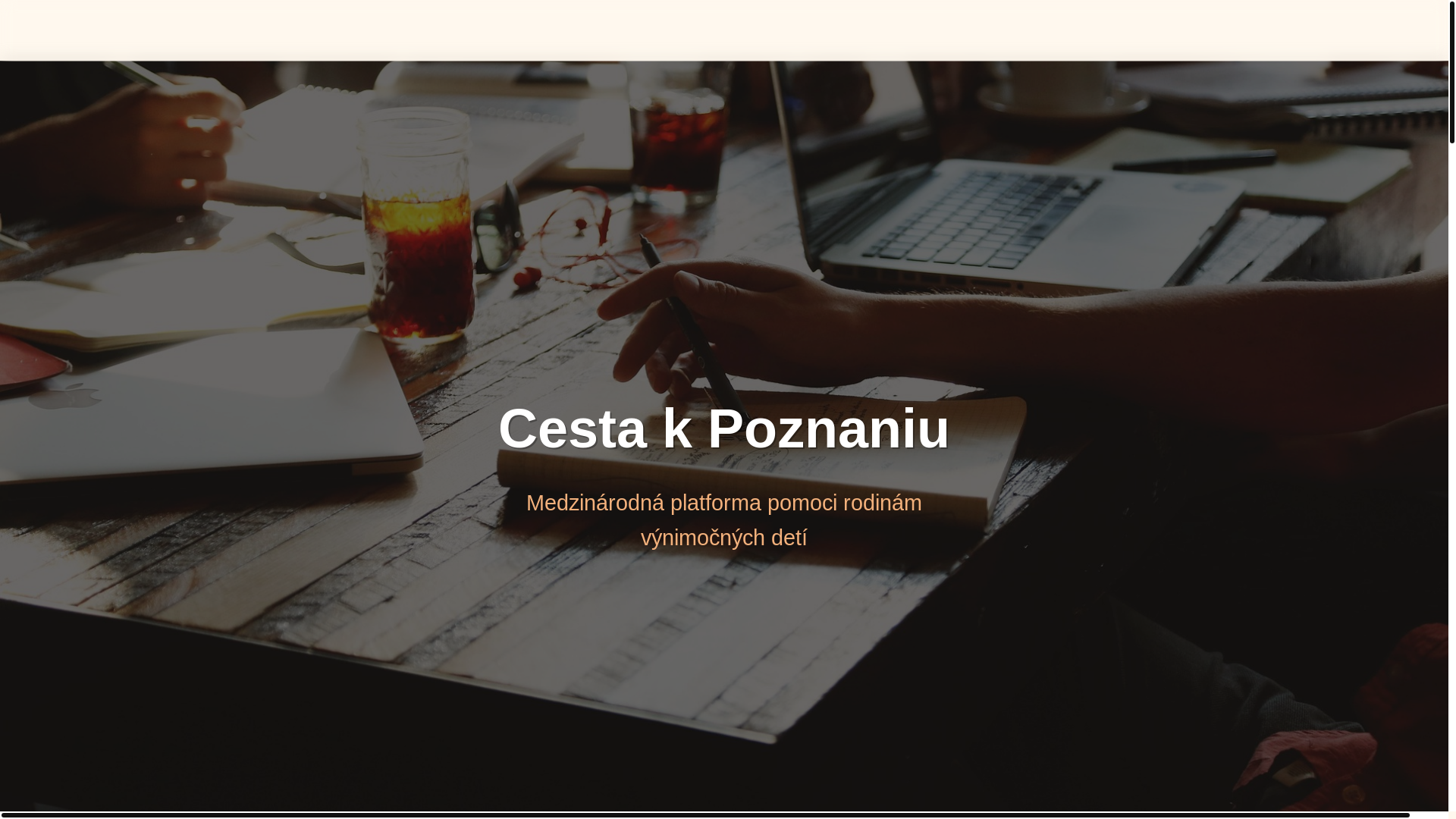 website screenshot of https://cestakpoznaniu.sk/