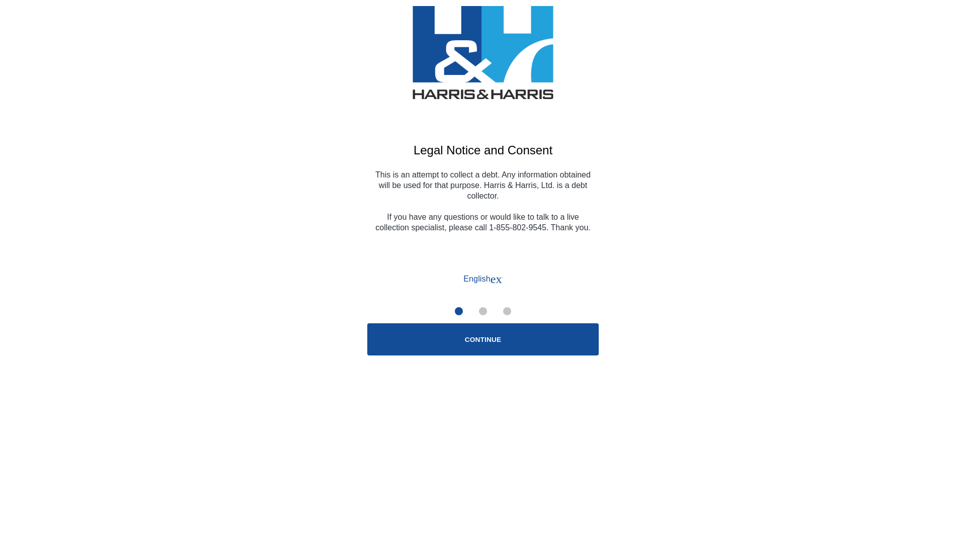 website screenshot of https://www.payharris.com/