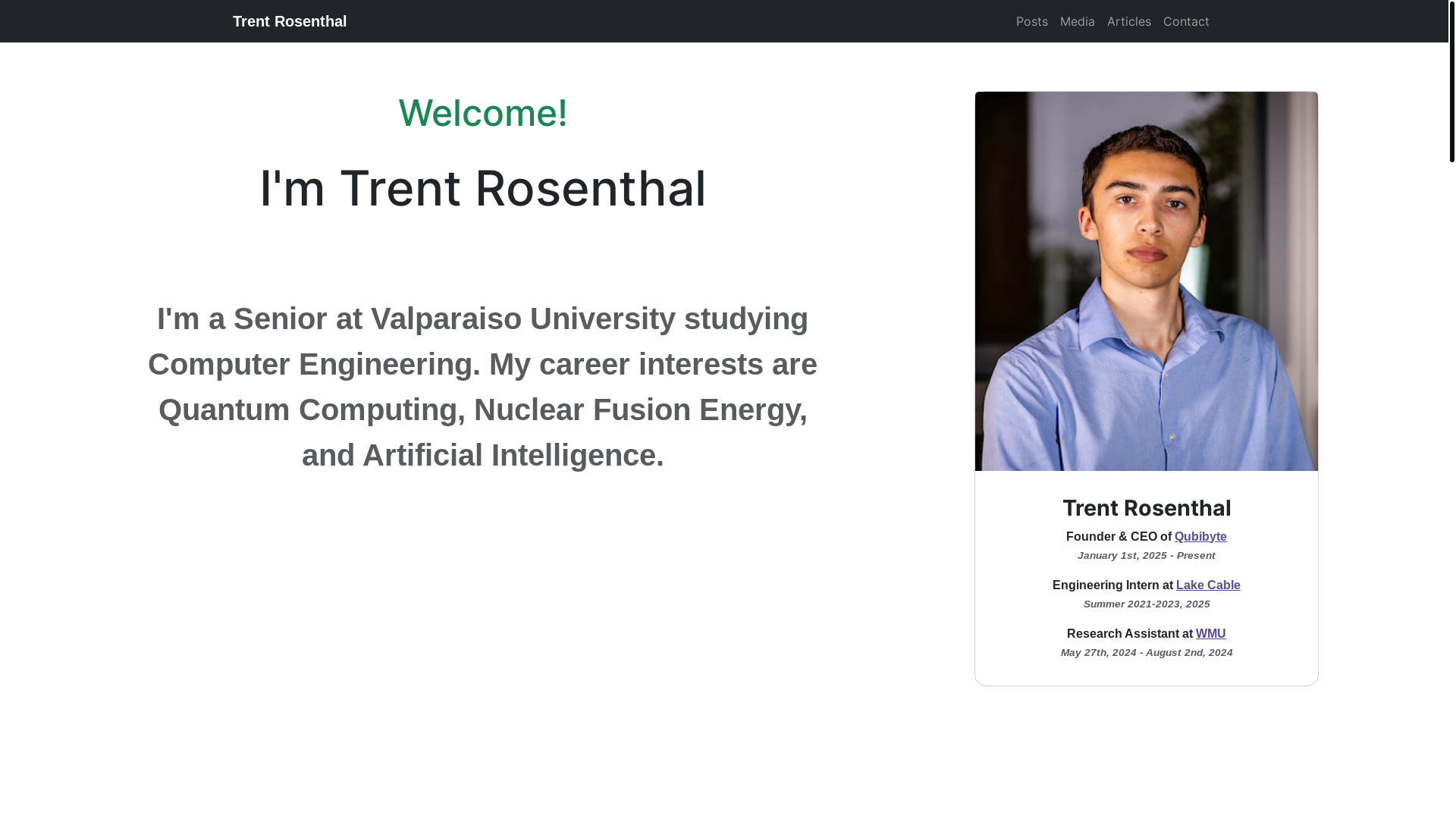 website screenshot of https://trent-rosenthal.pages.dev/