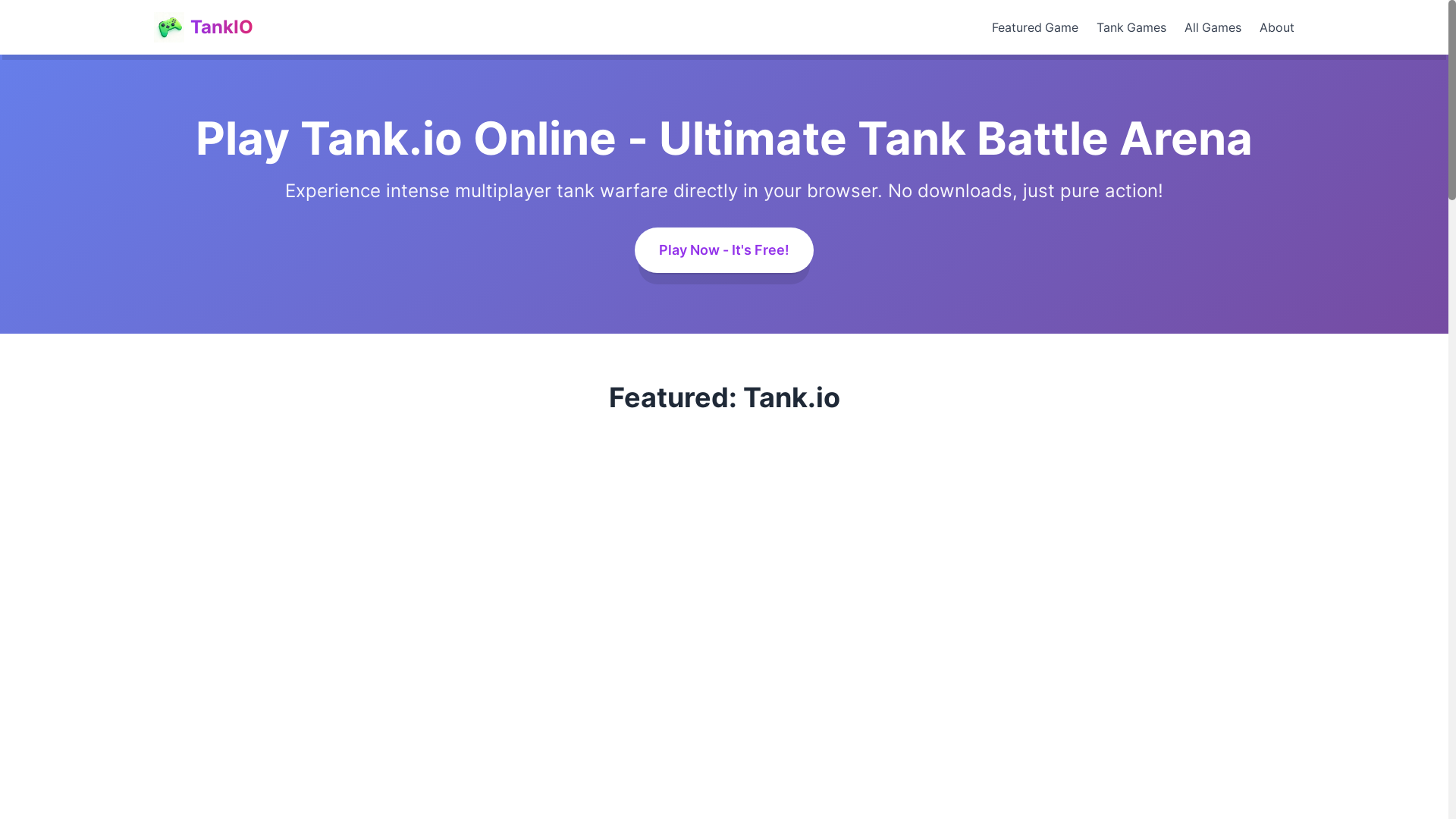 website screenshot of https://tankio.pages.dev/